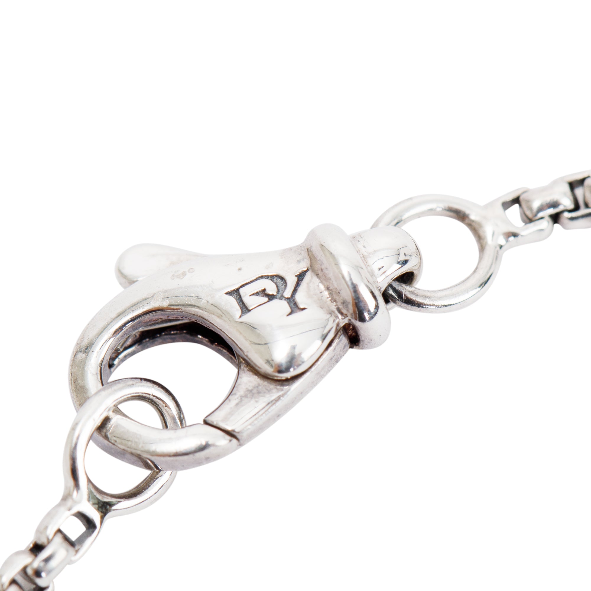 David Yurman Sterling Silver Pearl & Diamond Crossover X Pendant Necklace