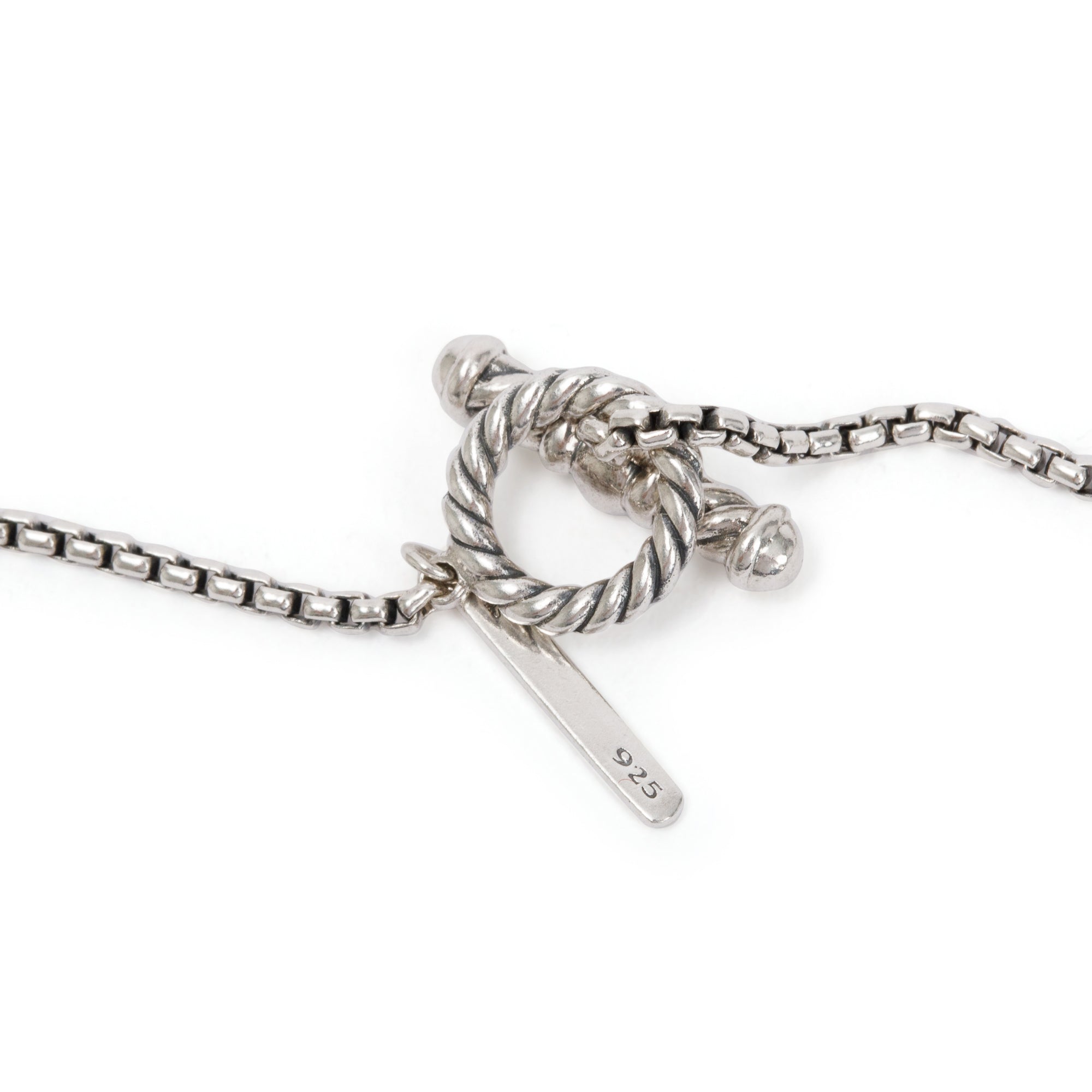 David Yurman Sterling Silver Quatrefoil Bead Necklace