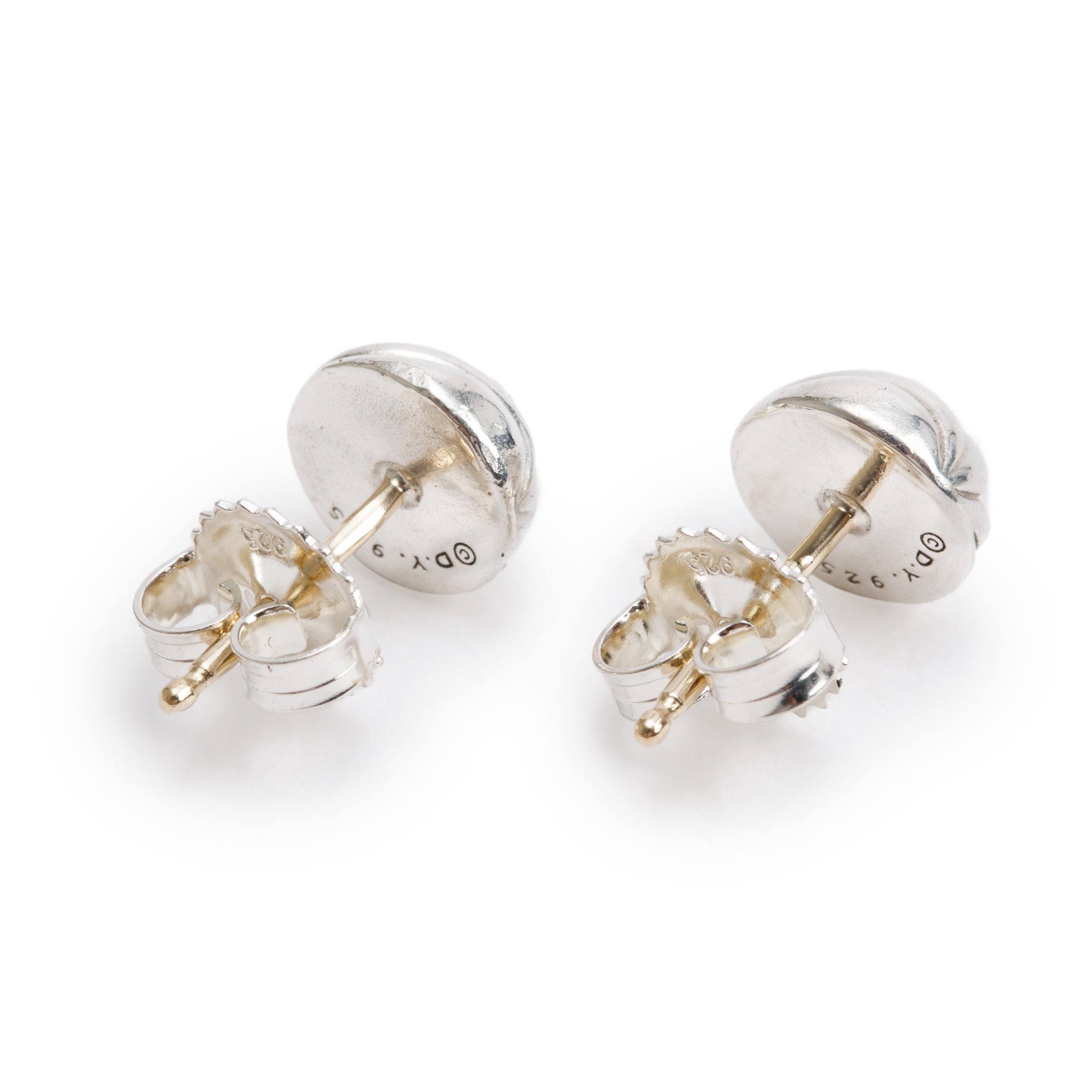 David Yurman Sterling Silver Sculpted Cable Stud Earrings