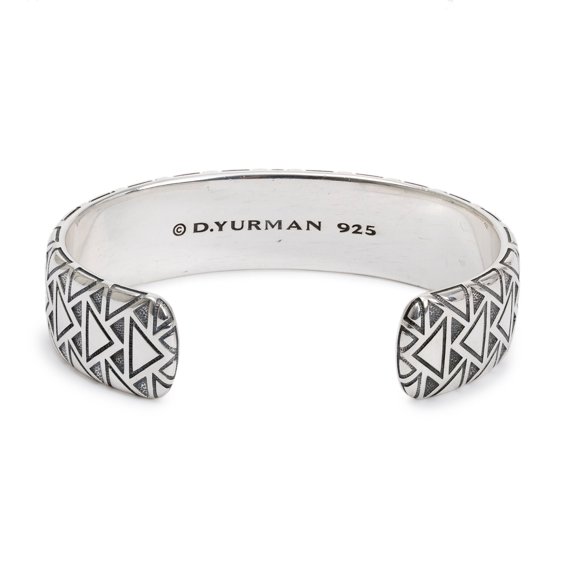 David Yurman Sterling Silver Textured Cuff Bracelet