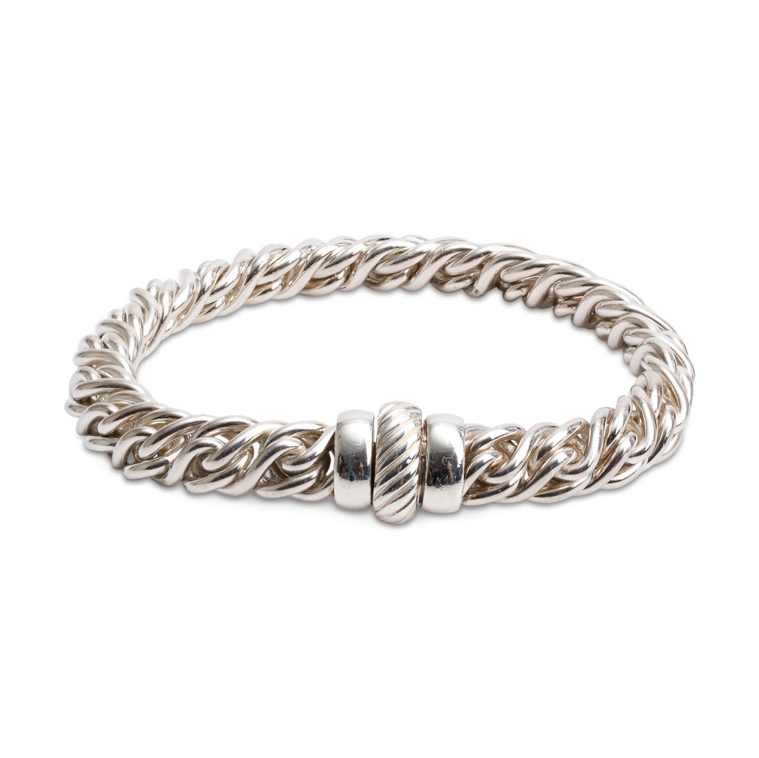 David Yurman Sterling Silver Wheat Chain Bracelet