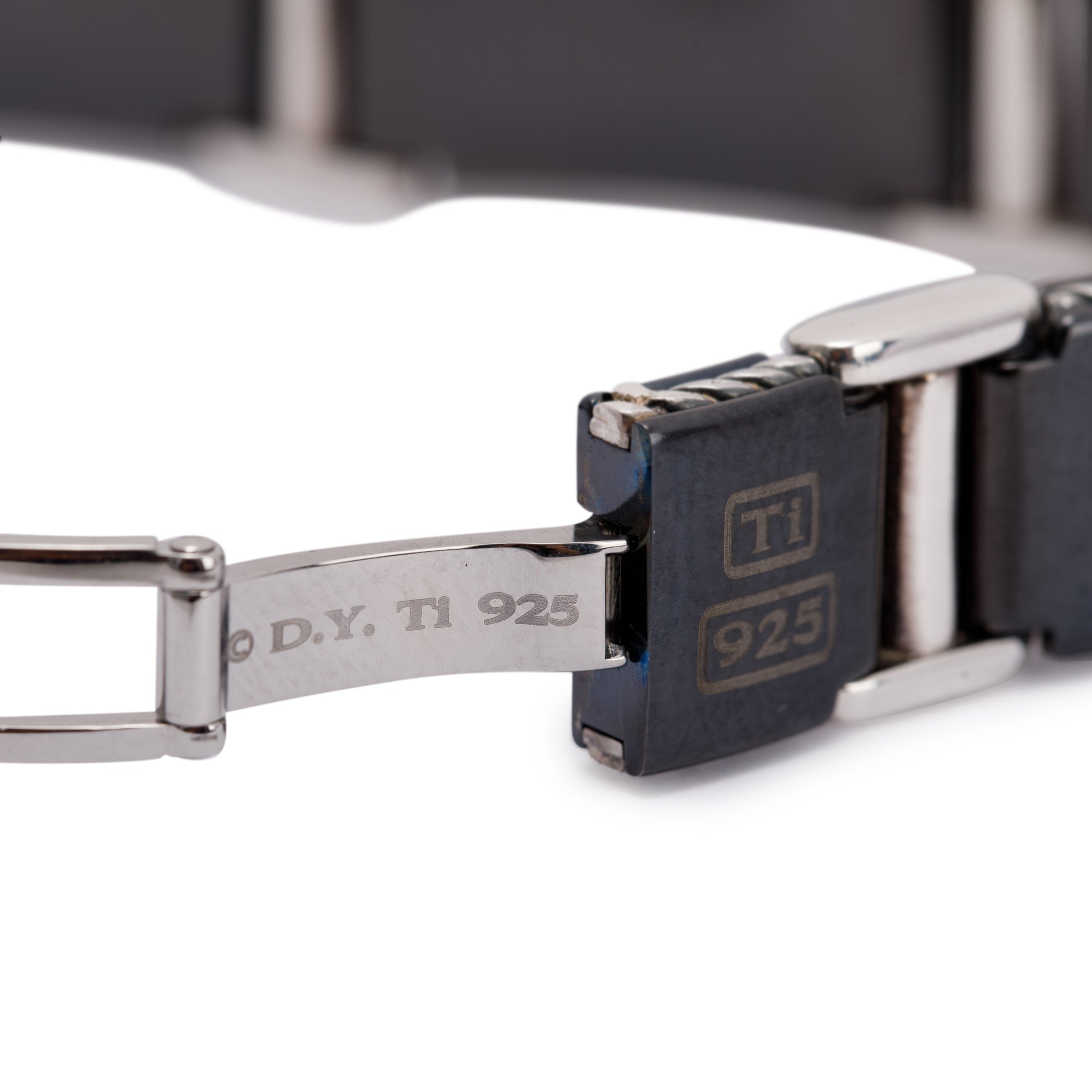 David Yurman Titanium Tile Station Bracelet w/ Box