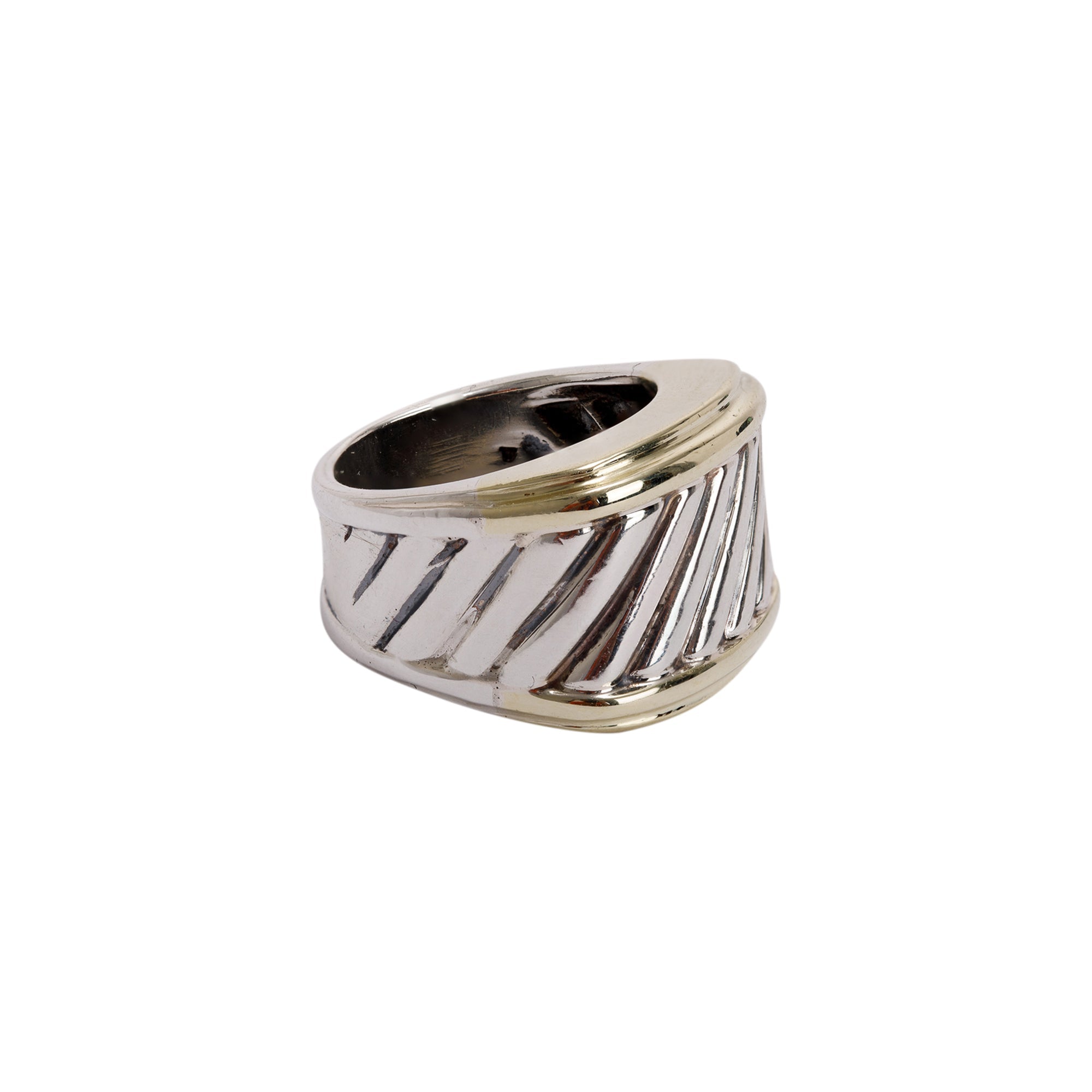 David Yurman Two-Tone Cable Cigar Band Ring