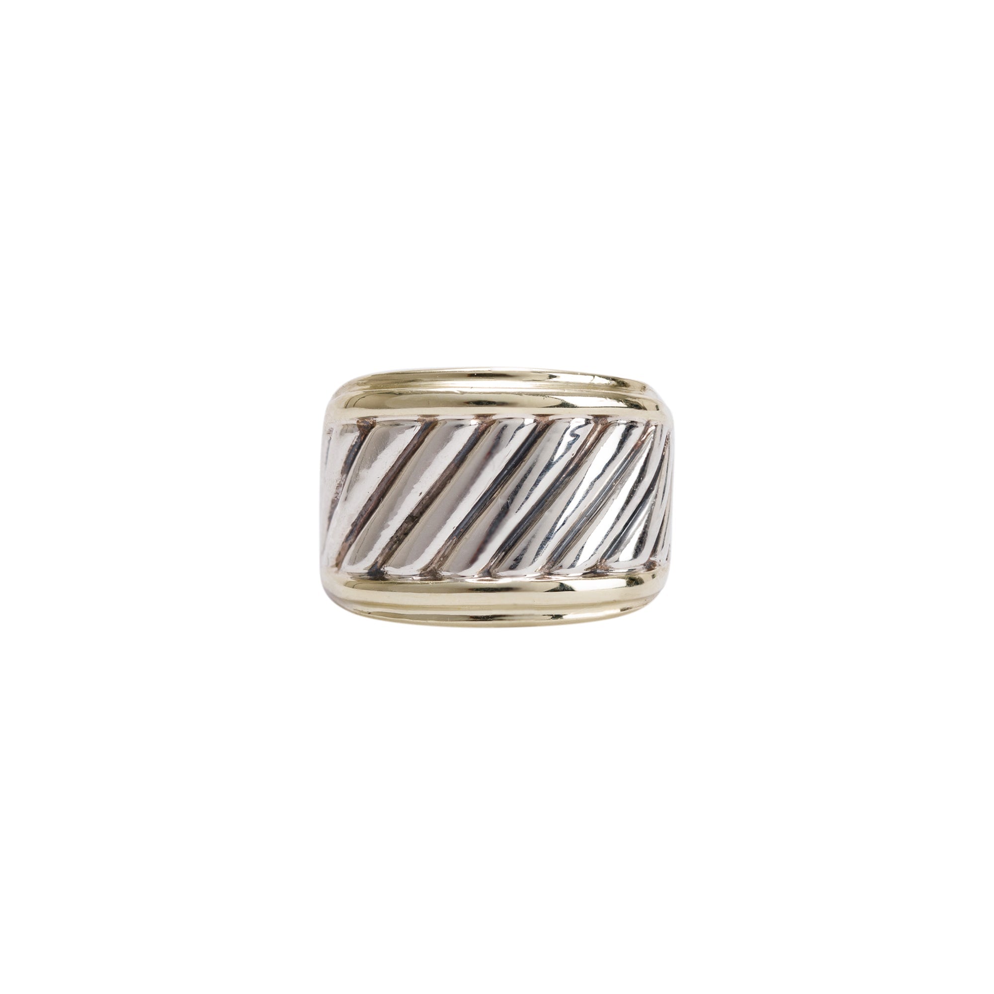 David Yurman Two-Tone Cable Cigar Band Ring