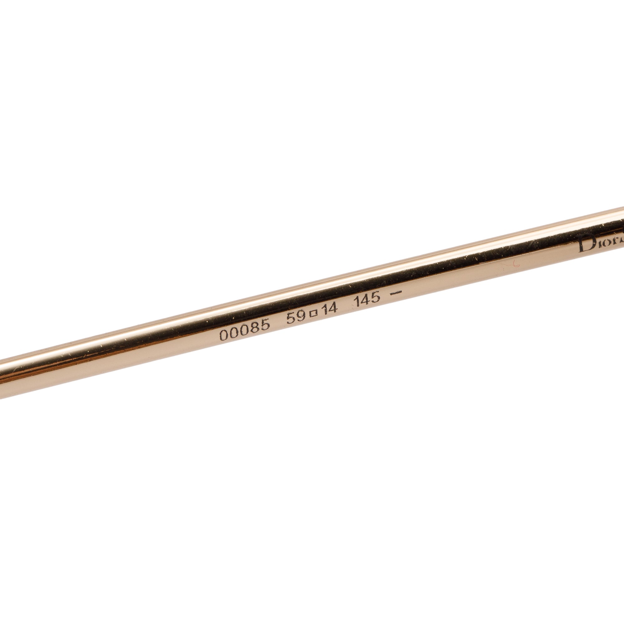 Dior Gold-Tone Metal Frame DiorSplit 1 Aviator Sunglasses w/ Case