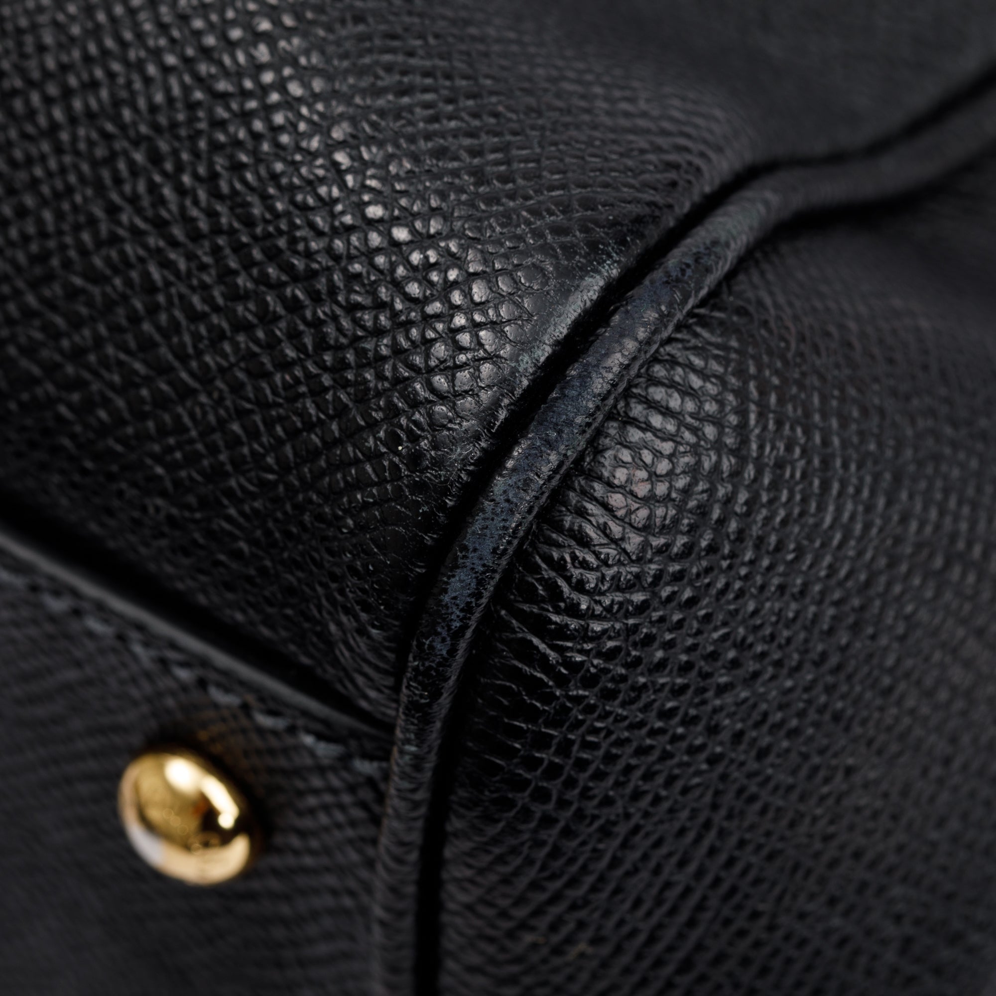 Dolce & Gabbana Black Leather Large Miss Sicily Bag w/ Strap & Authenticity Card