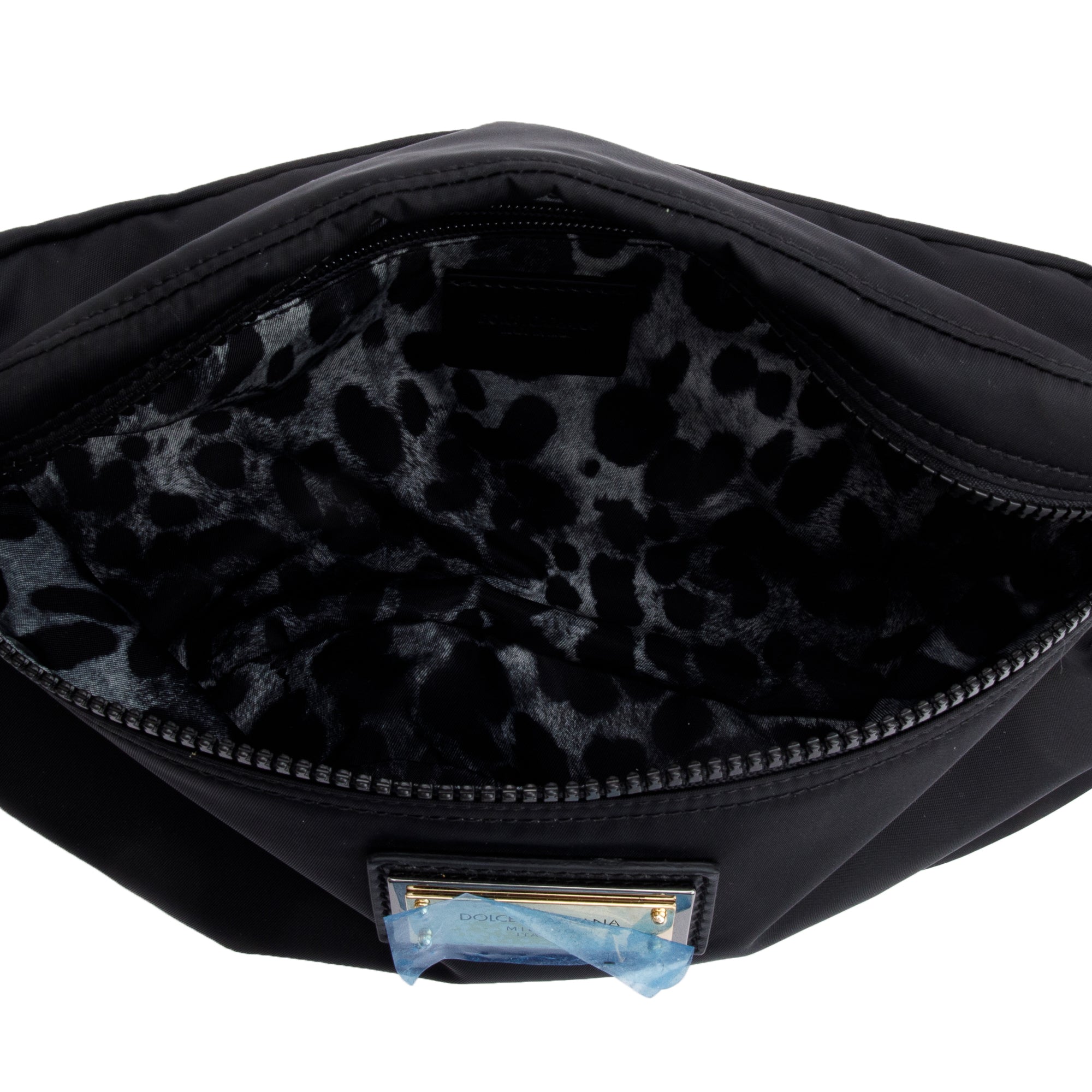 Dolce & Gabbana Black Nylon Logo Belt Bag w/ Box & Authenticity Card