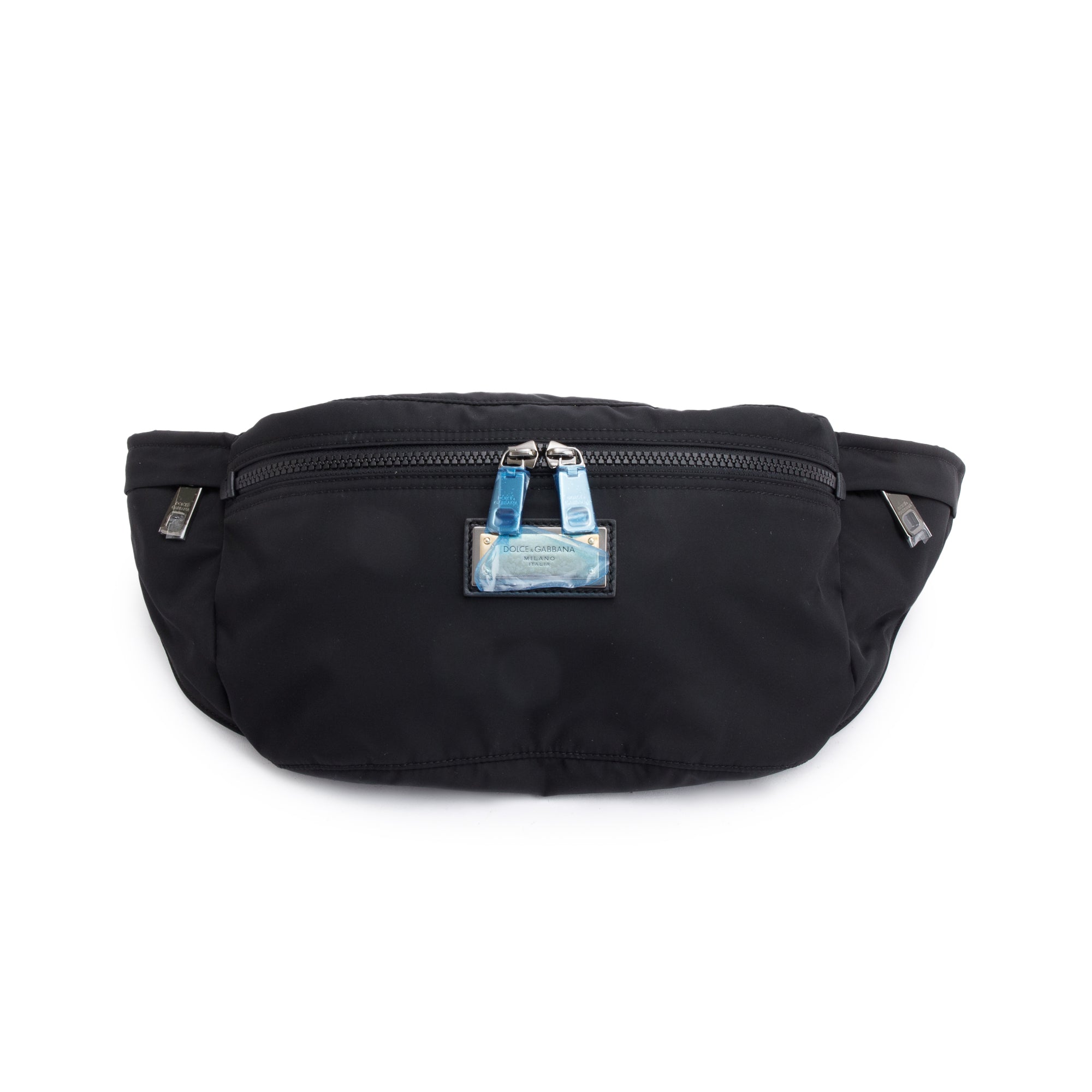 Dolce & Gabbana Black Nylon Logo Belt Bag w/ Box & Authenticity Card