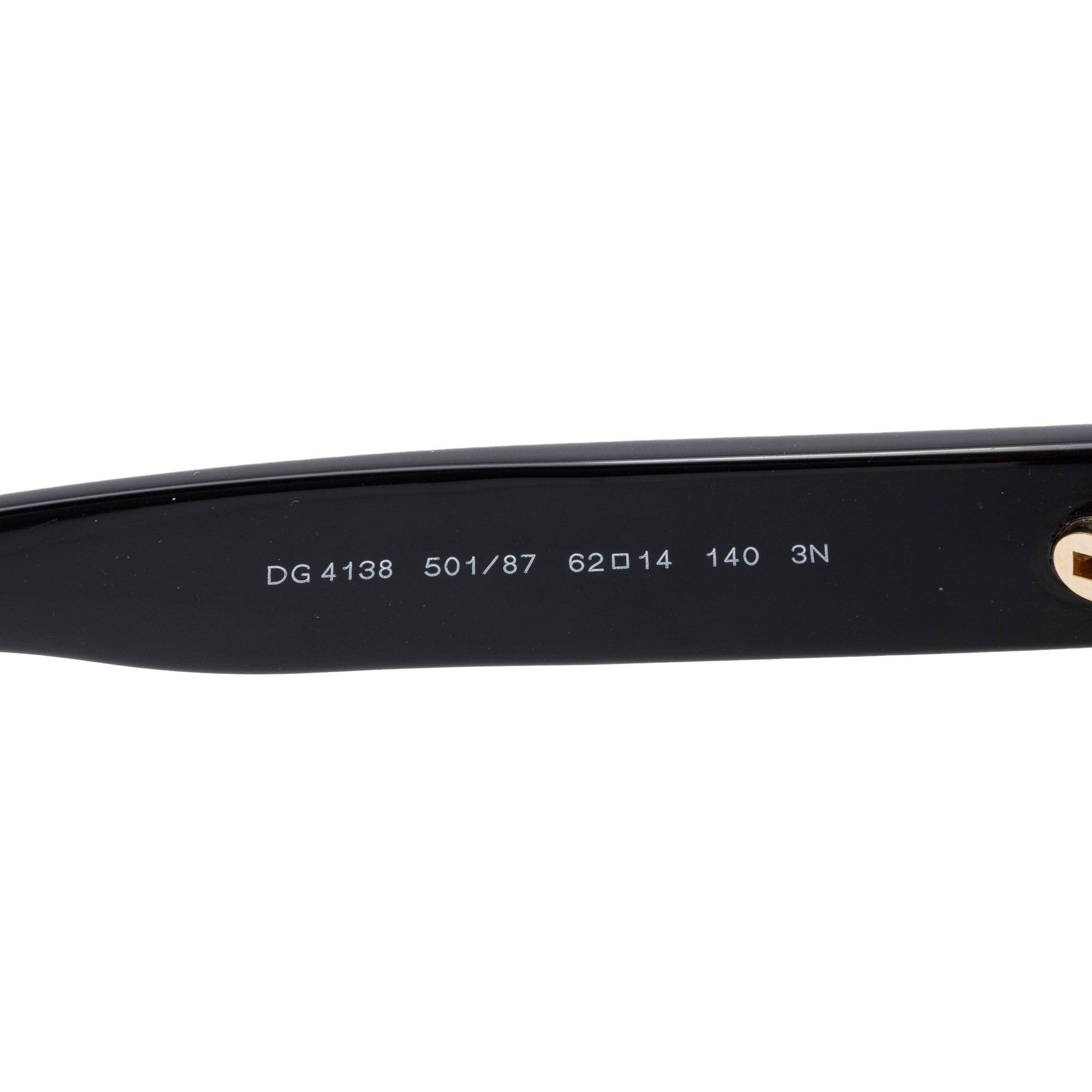 Dolce & Gabbana DG4138 Black Acetate Aviator Sunglasses