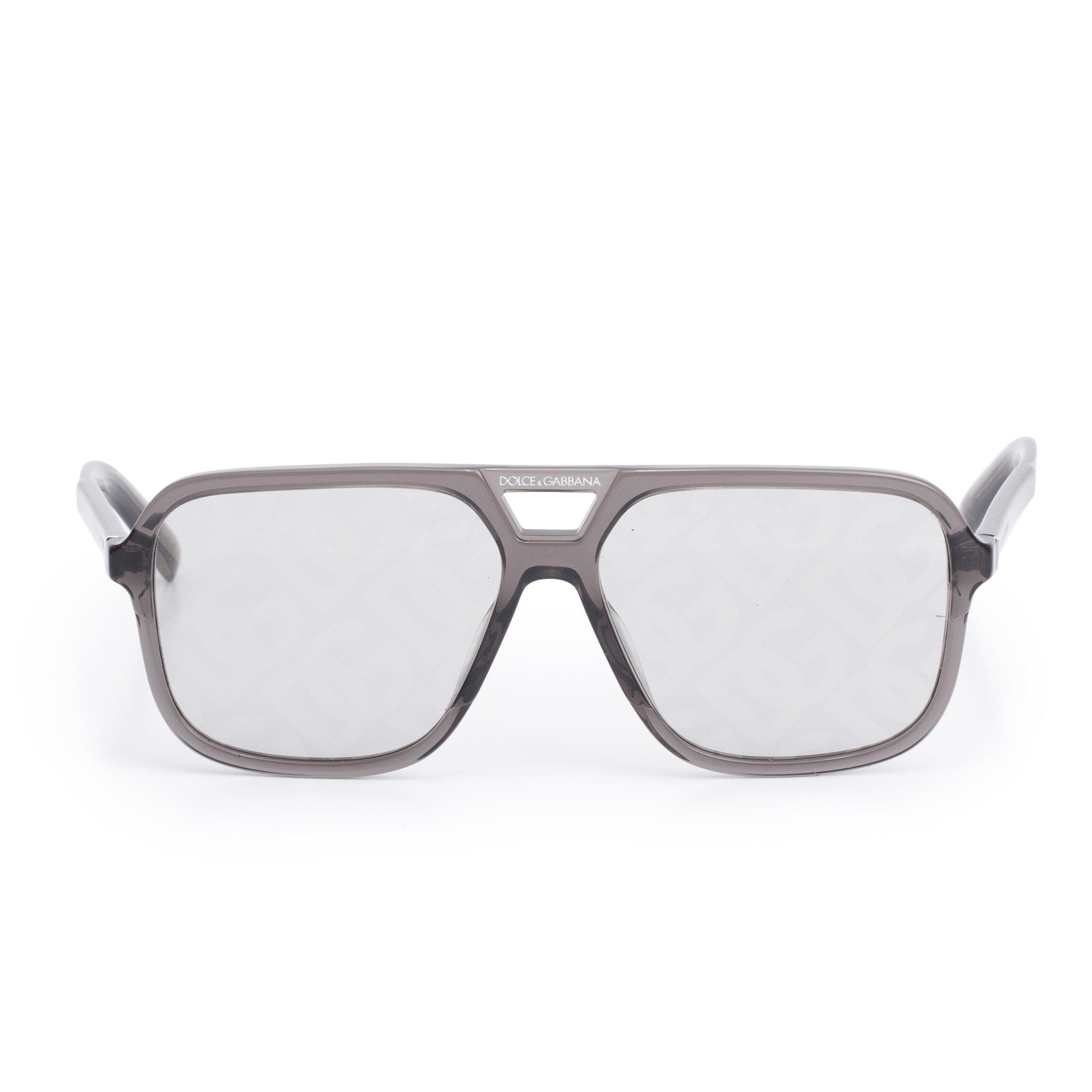 Dolce & Gabbana DG4354 Grey Acetate Angel Square Sunglasses w/ Box & Case