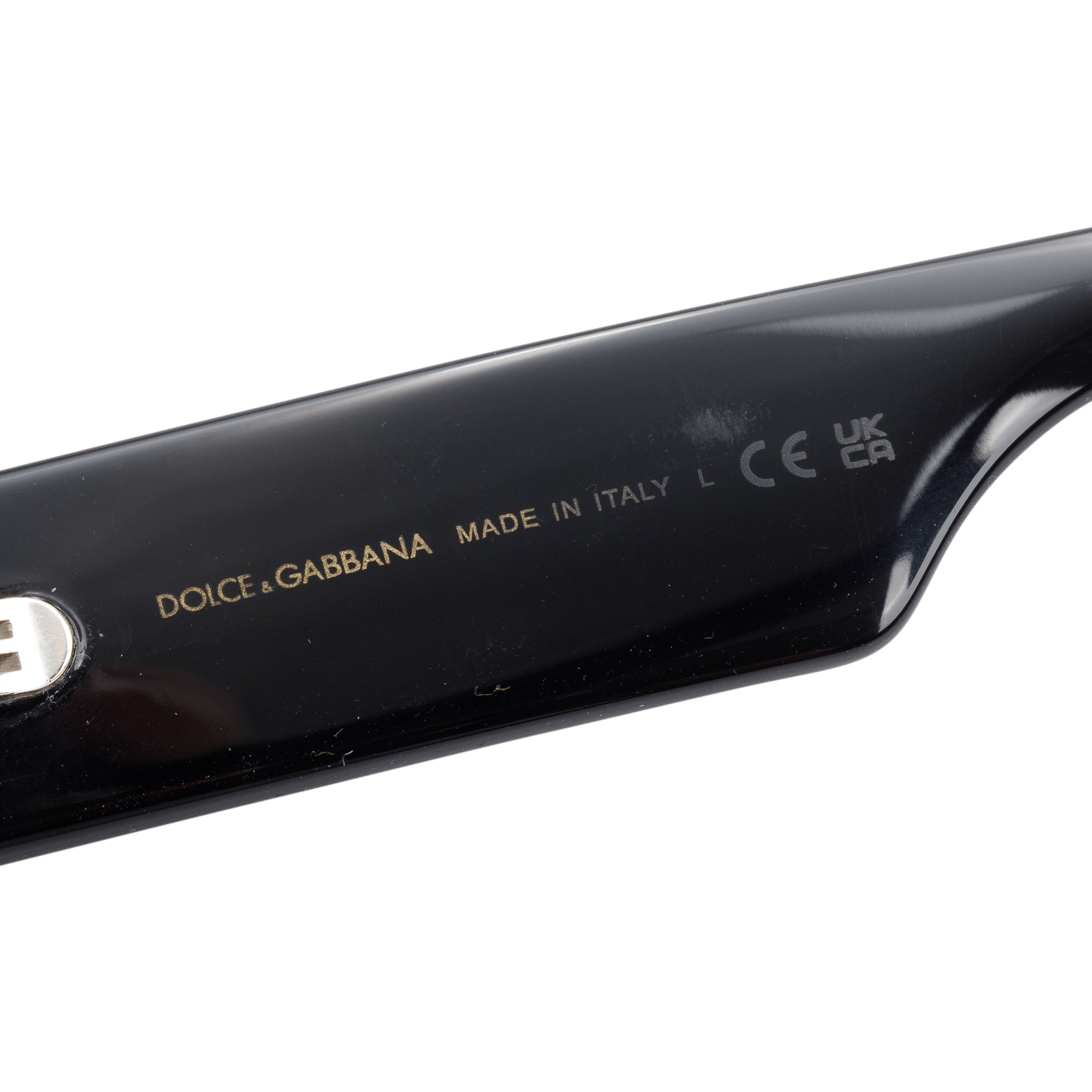 Dolce & Gabbana DG4450 Black Acetate DG Cat-Eye Sunglasses w/ Case