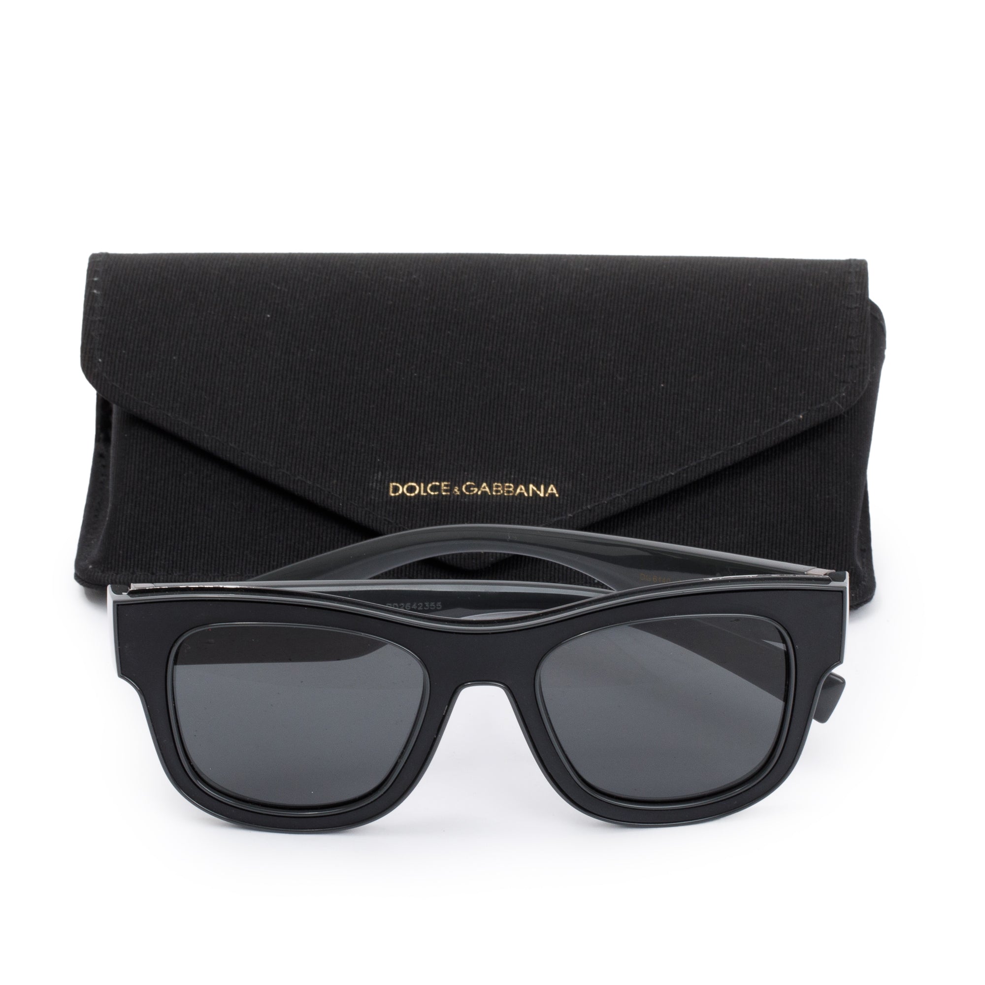 Dolce & Gabbana DG6140 Grey Acetate Square Sunglasses w/ Case