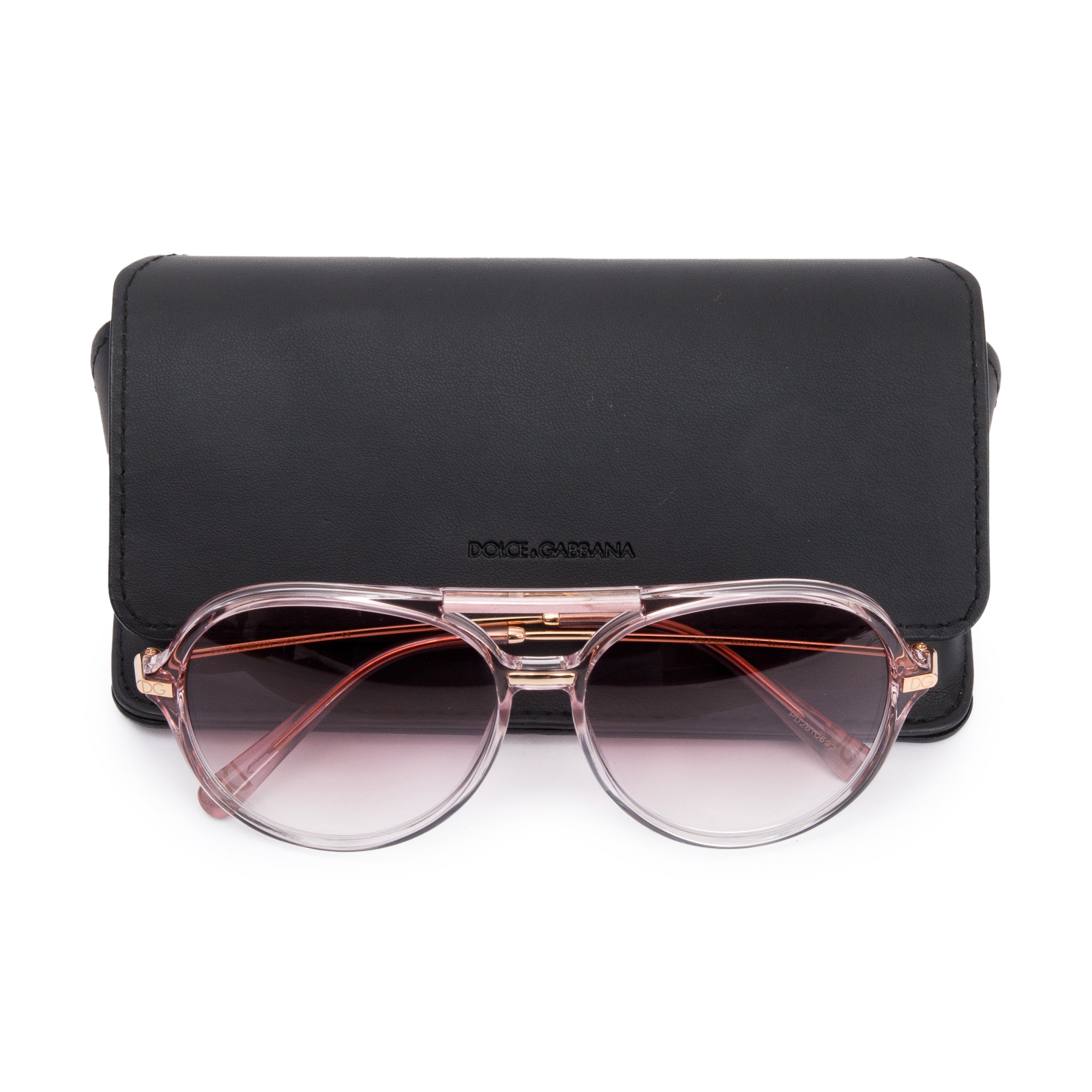 Dolce & Gabbana DG6159 Pink Acetate Thin Profile Sunglasses w/ Case