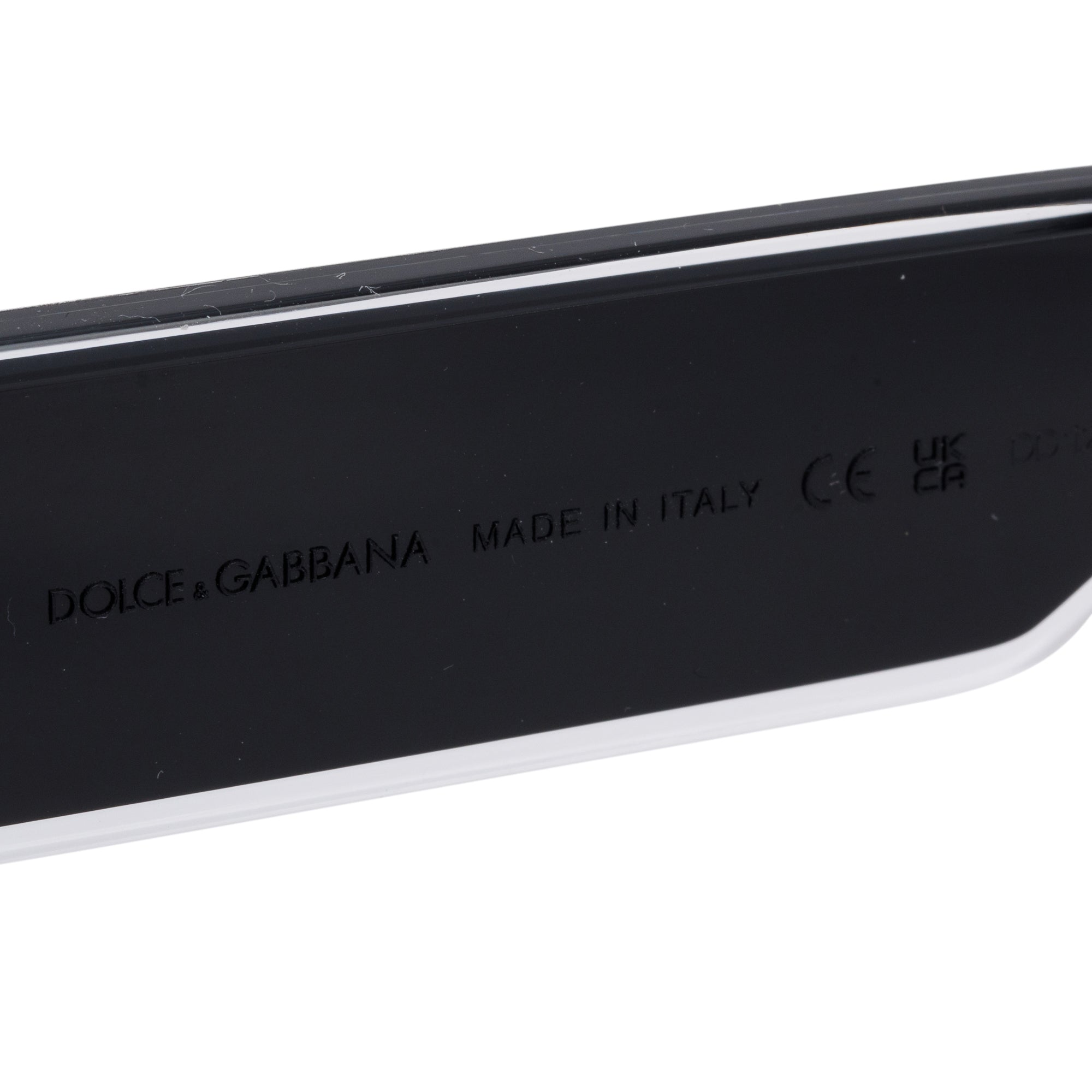 Dolce & Gabbana DG6184 Black Acetate DG Elastic Square Sunglasses w/ Box & Case