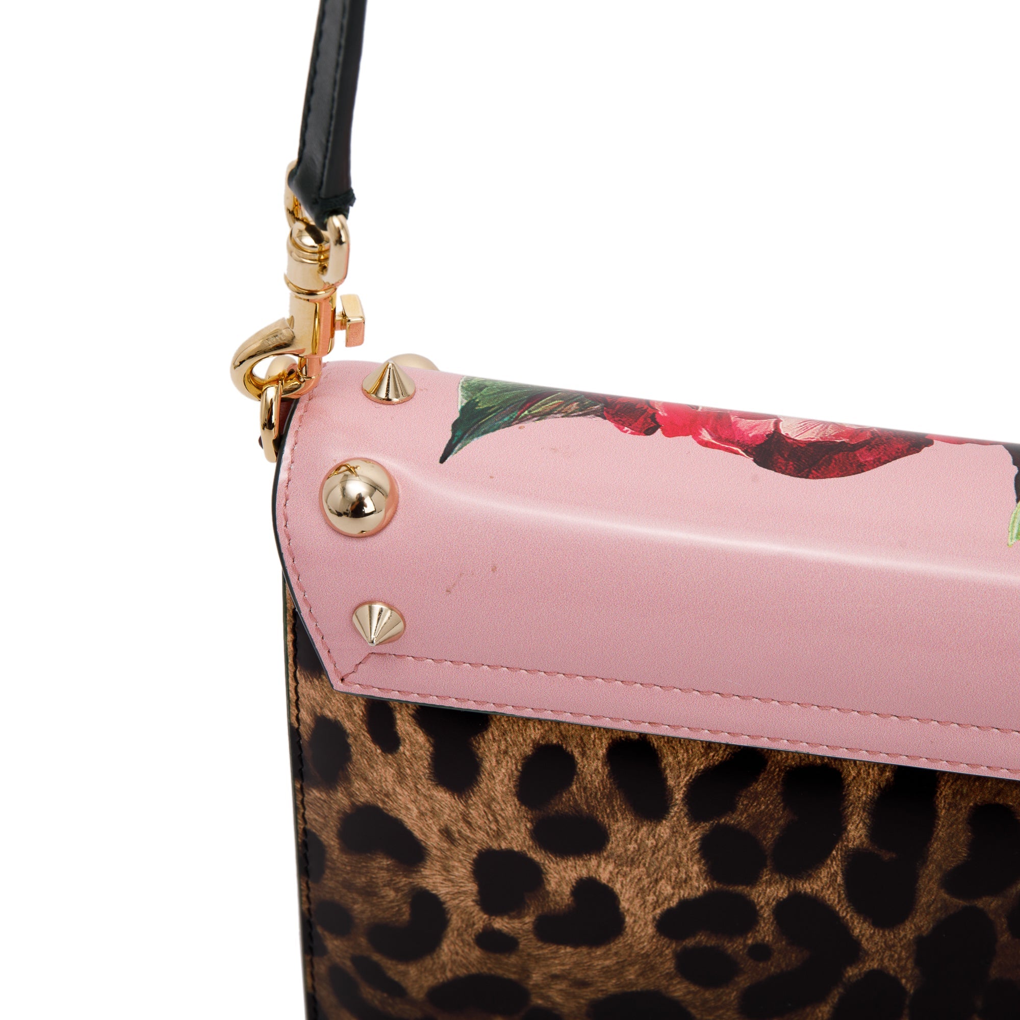 Dolce & Gabbana Embellished Leather Lucia Shoulder Bag