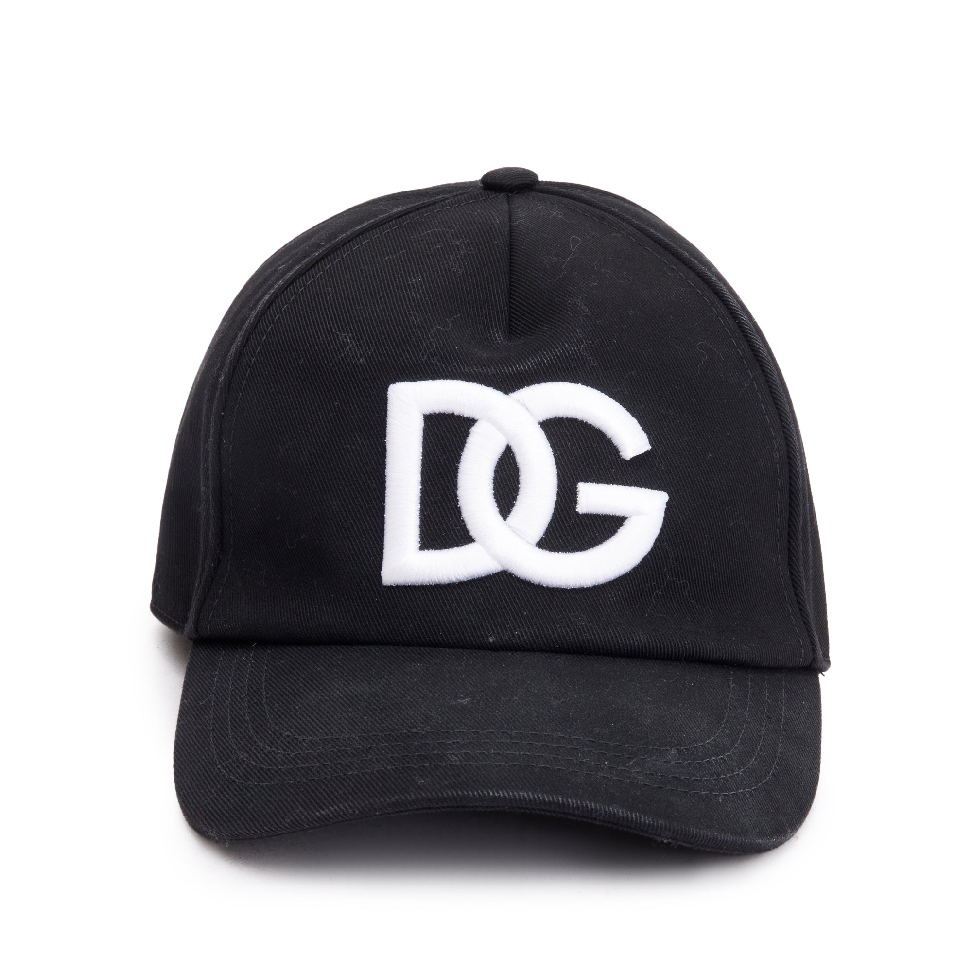 Dolce & Gabbana Embroidered Logo Black Baseball Cap, Size 58