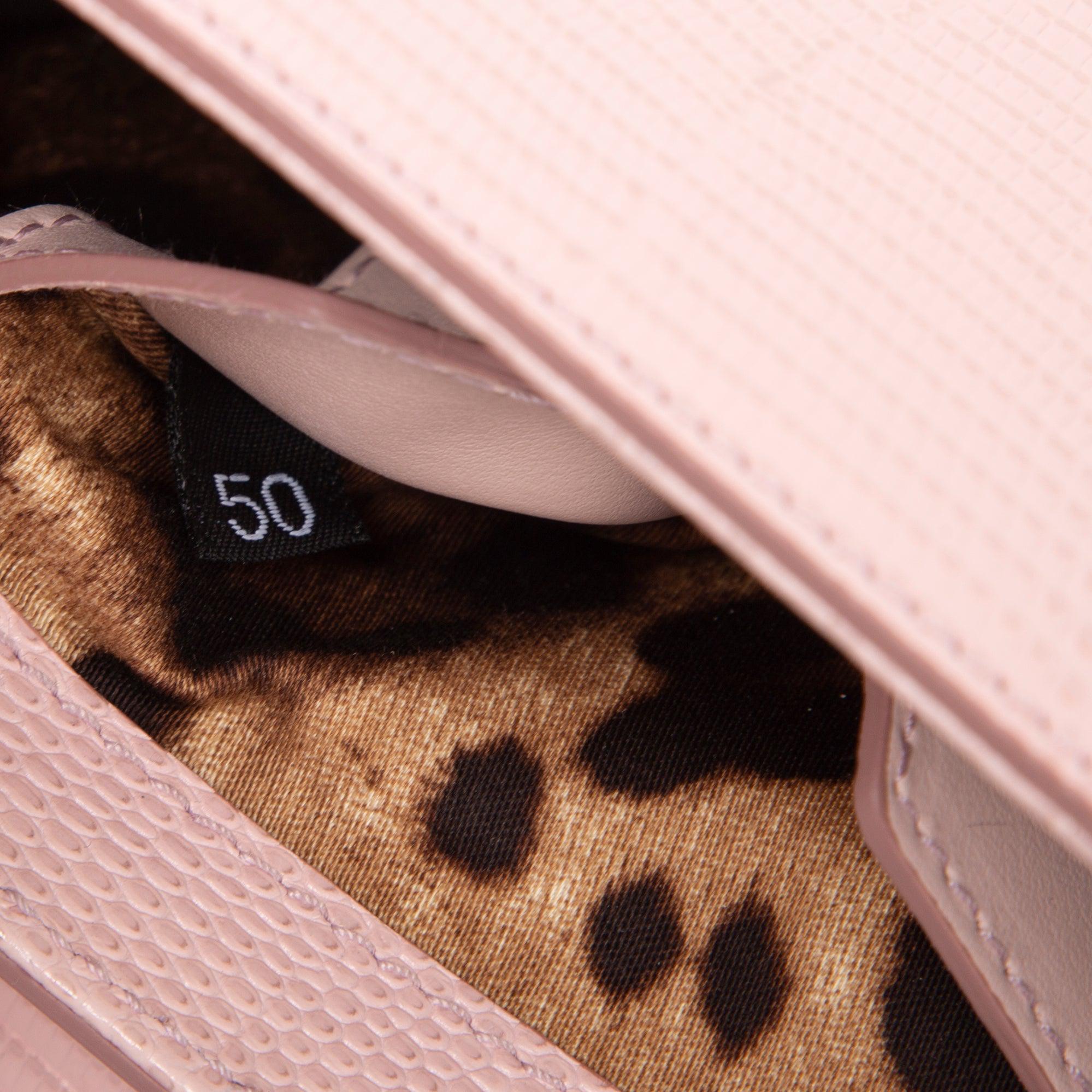 Dolce & Gabbana Lizard Embossed DG Millennials Mini Crossbody Bag