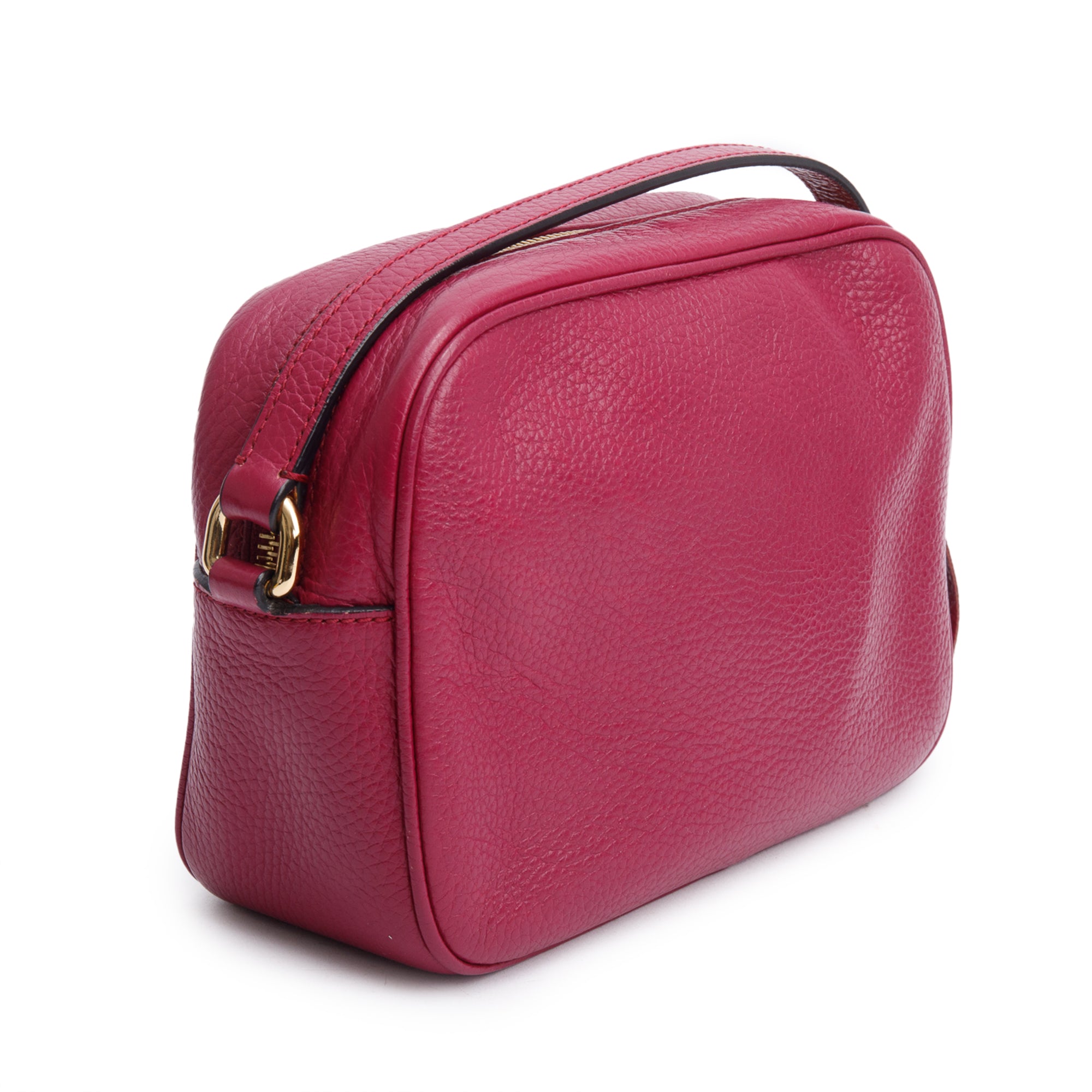 Dolce & Gabbana Purple Calfskin Leather Pom Pom Glam Camera Crossbody Bag