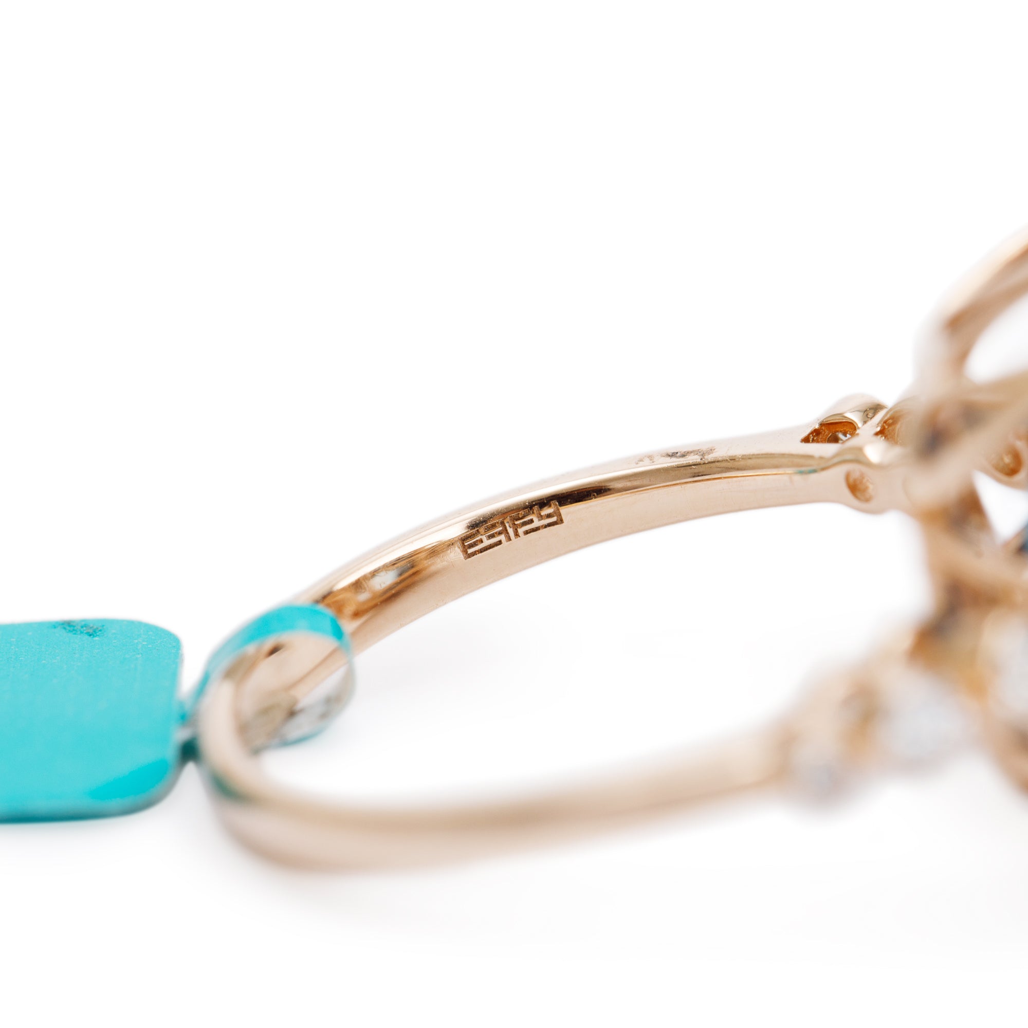 Effy 14k Rose Gold Blue Topaz & Diamond Cocktail Ring, Size 7