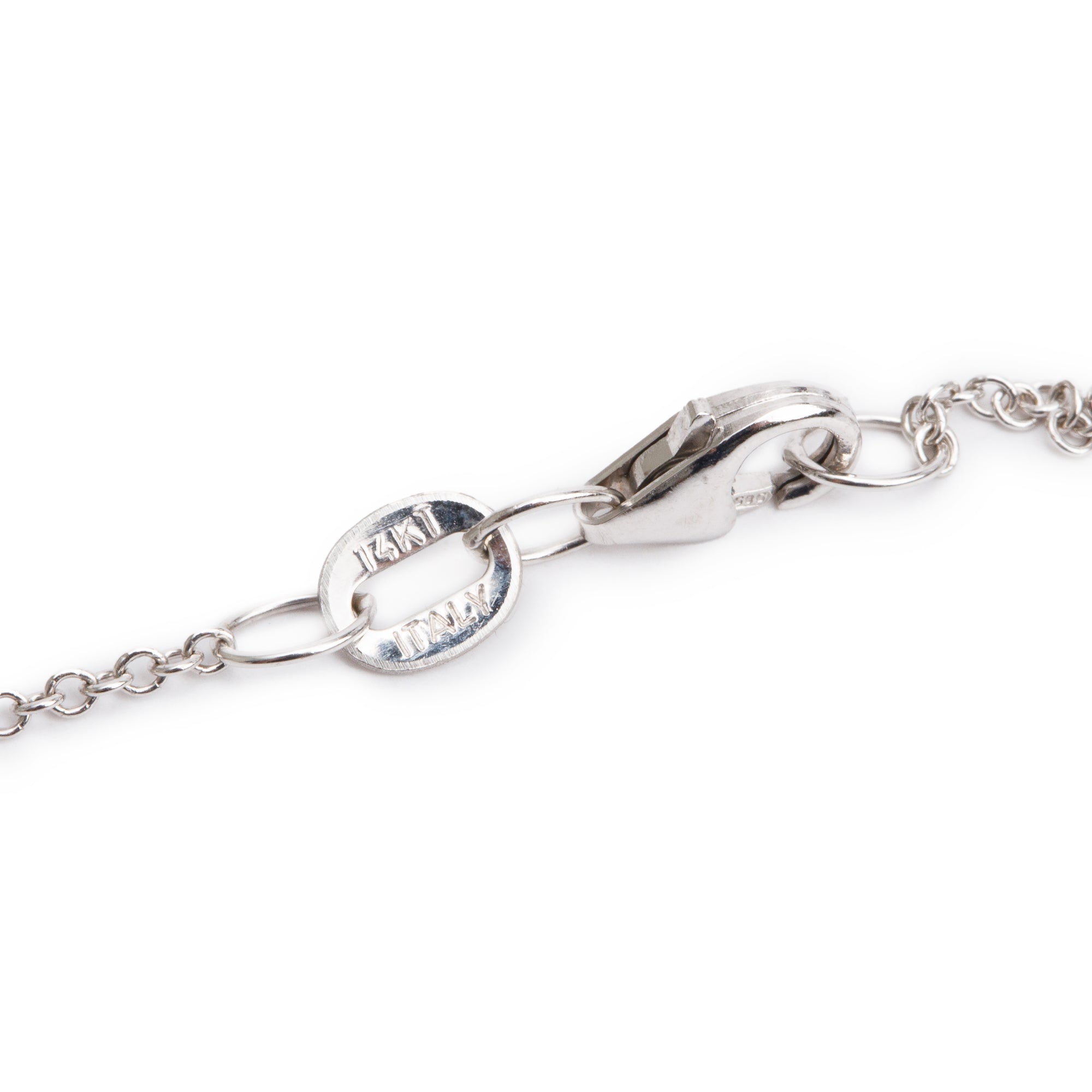 Effy 14k White Gold Black & White Diamond Hamsa Pendant Necklace