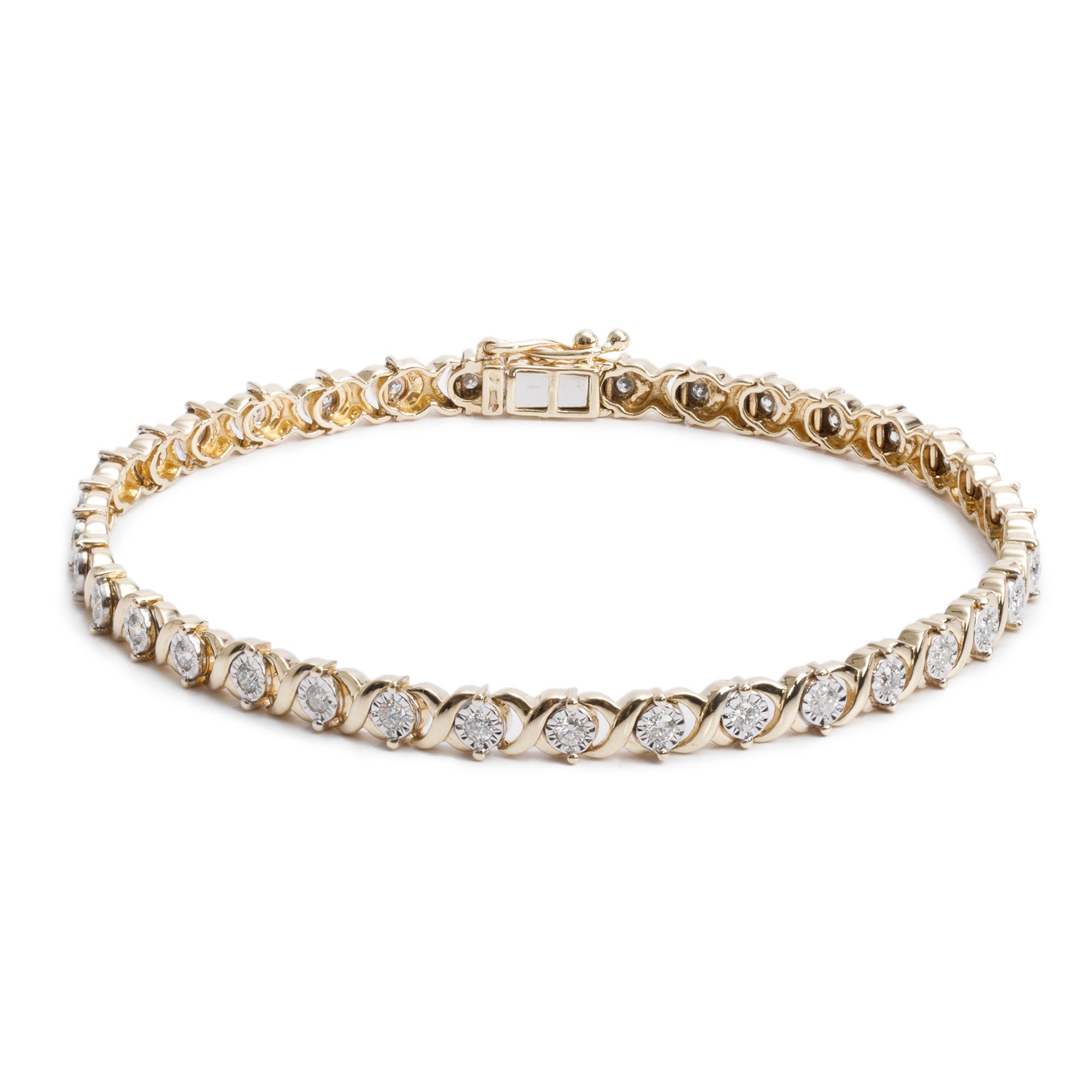 Effy 14k Yellow Gold 0.71 tcw. Diamond Bracelet