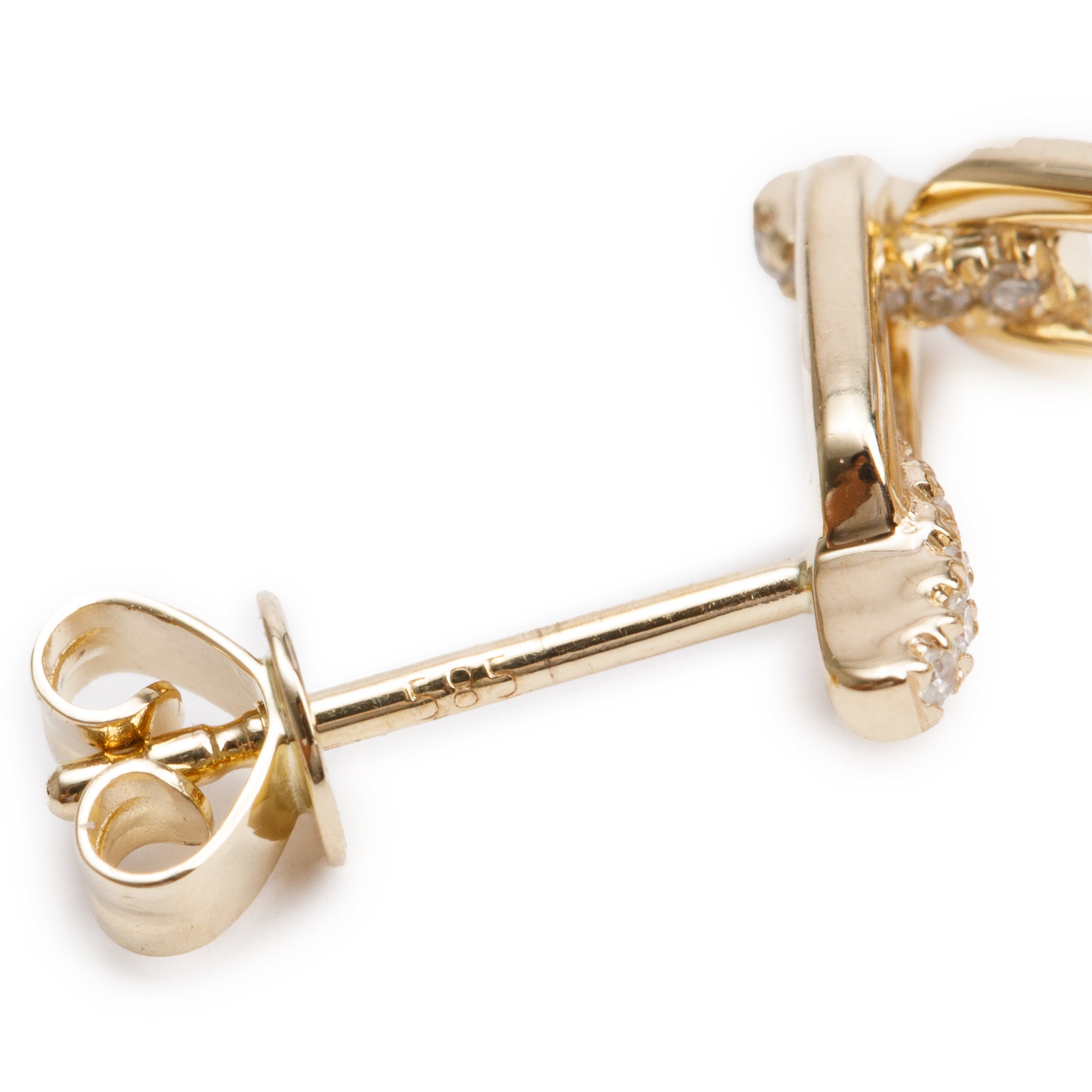 Effy 14k Yellow Gold Pearl & Diamond Drop Earrings