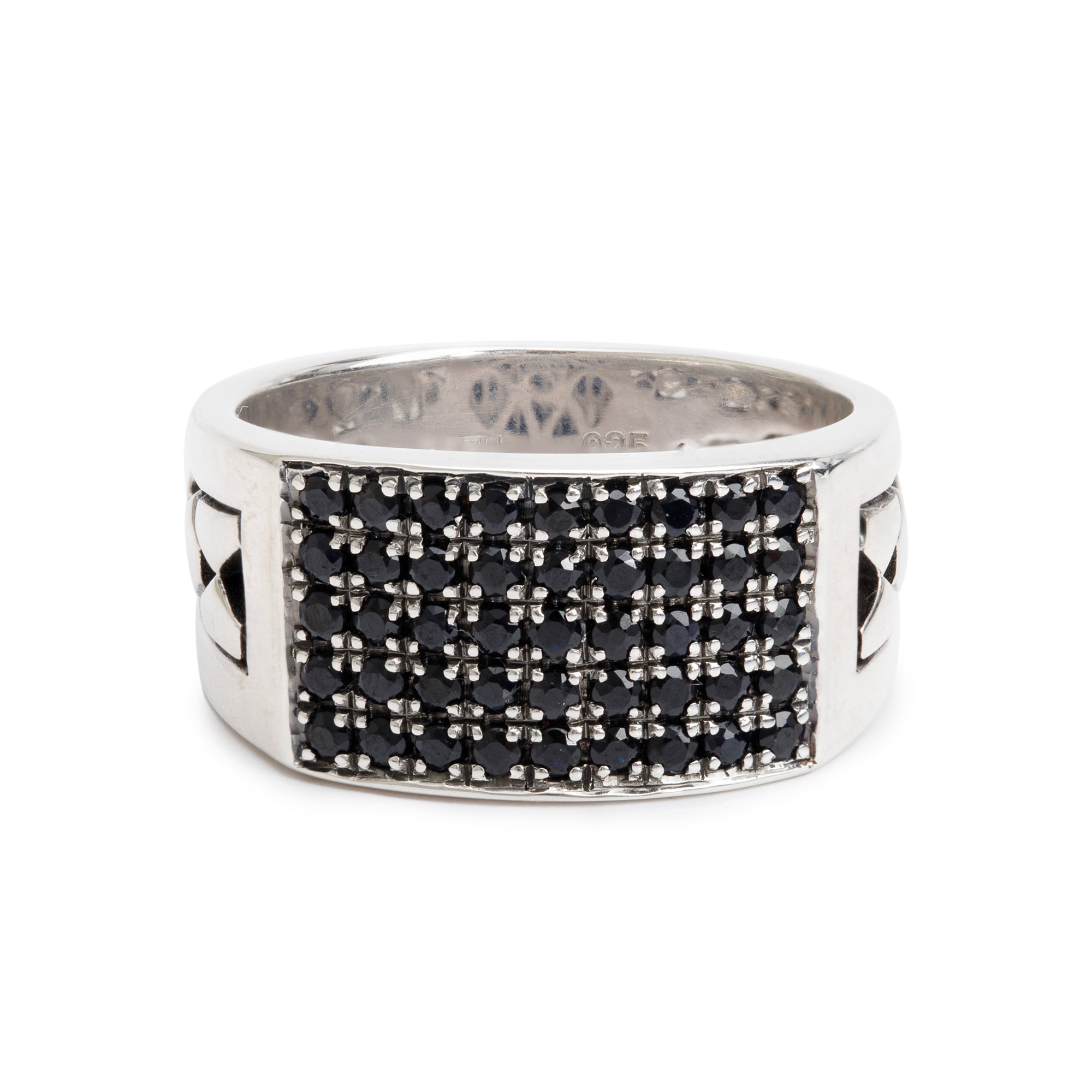 Effy Sterling Silver Blue Sapphire Ring, Size 9.75