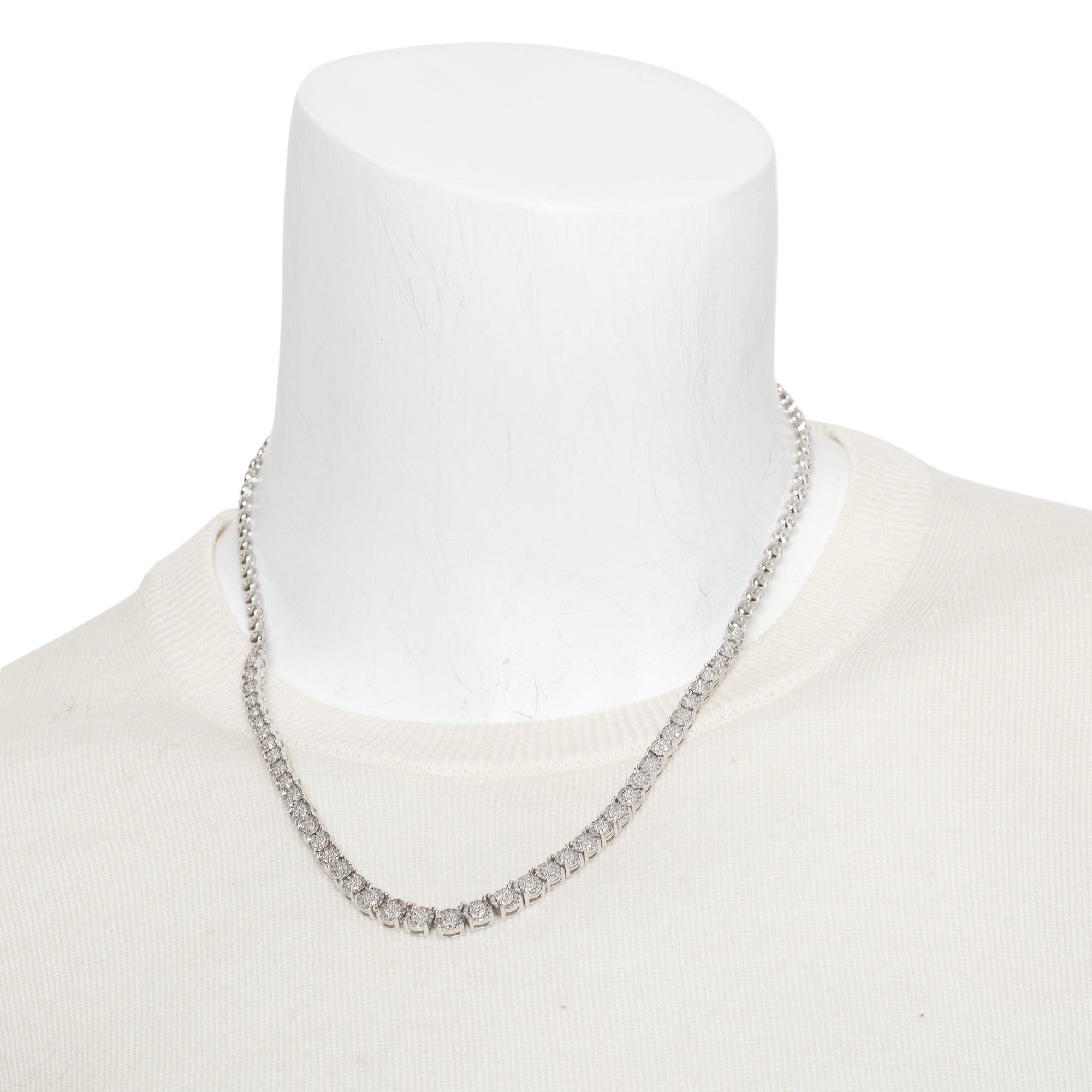 Effy Sterling Silver Diamond Necklace