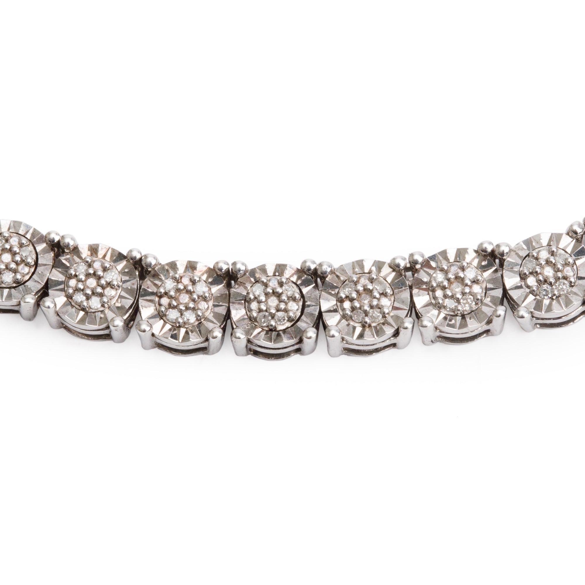 Effy Sterling Silver Diamond Necklace w/ Box