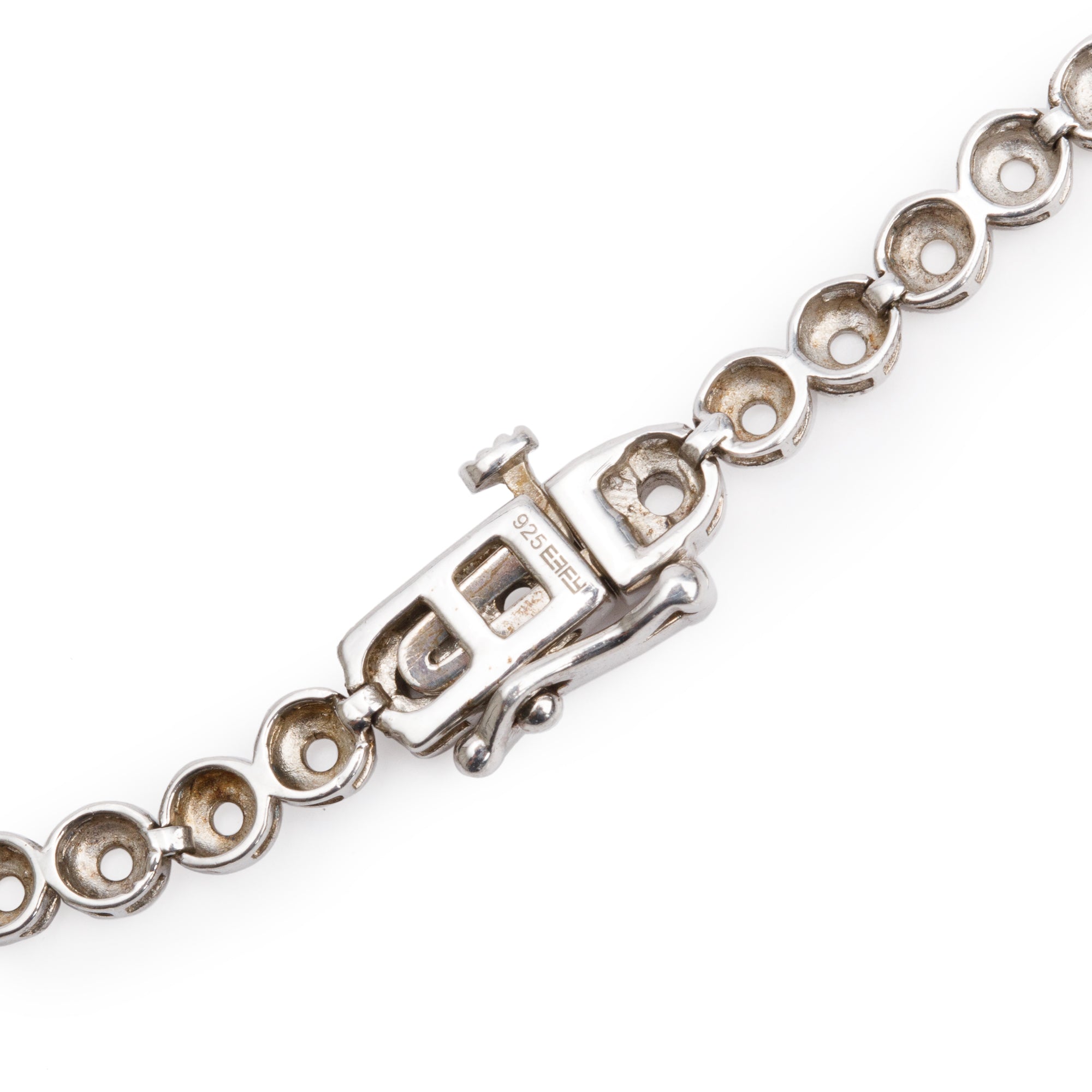 Effy Sterling Silver Diamond Necklace w/ Box