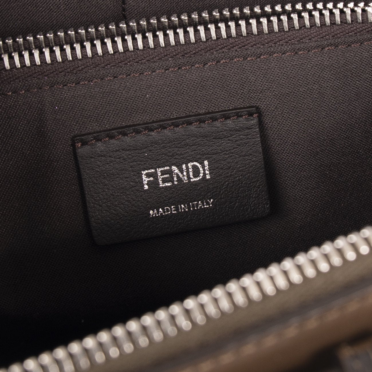 Fendi 2021 Medium By the Way Leather & Zucca Satchel w/ Receipt