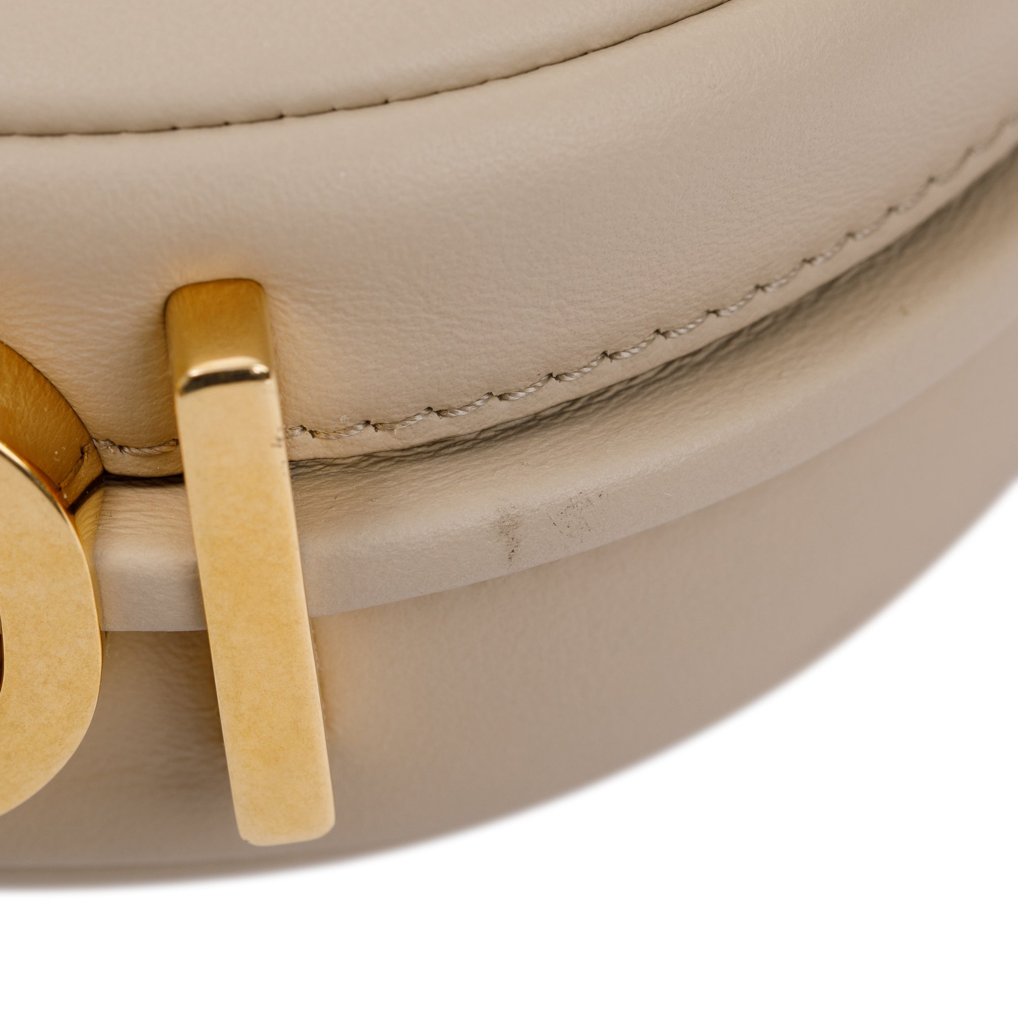 Fendi 2022 Beige Calfskin Leather Nano Fendigraphy Bag w/ Box