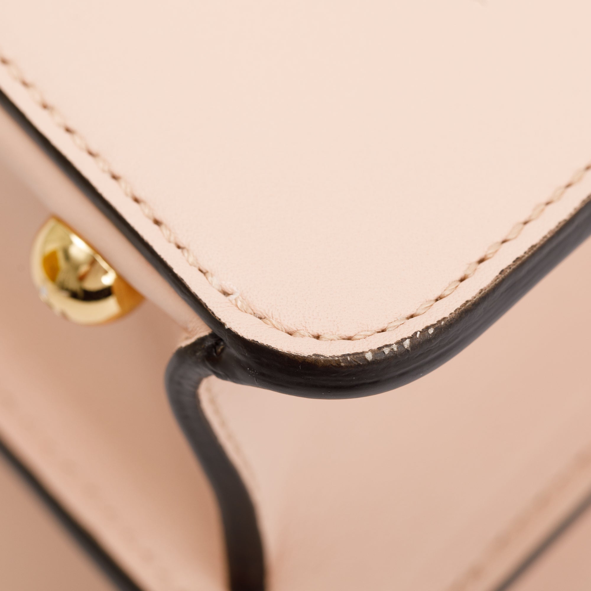 Fendi 2022 Pink Calfskin Leather Medium Peekaboo Bag with Tortoise Detail w/ Strap & Box