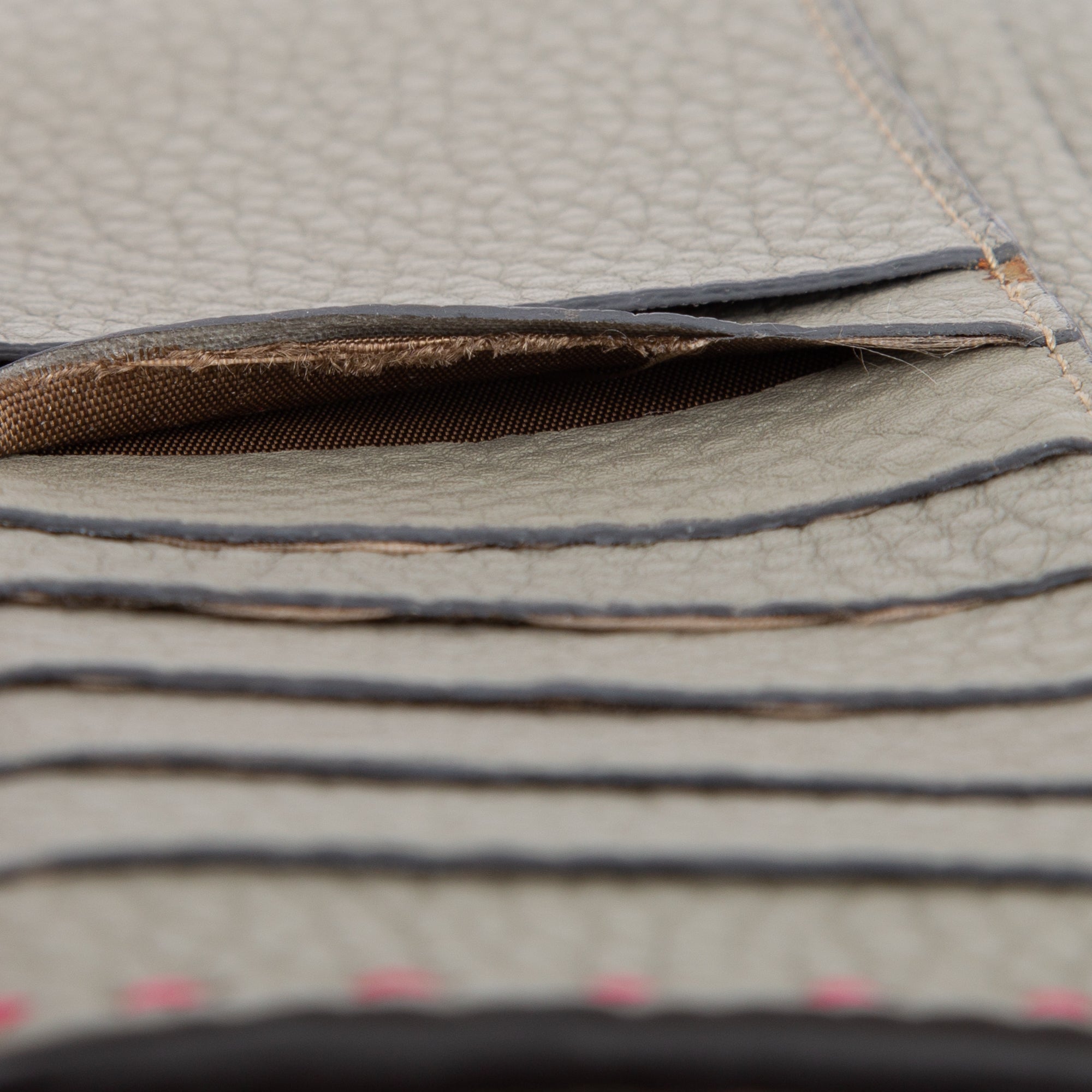 Fendi Bicolor Selleria Peekaboo Continental Wallet w/ Box