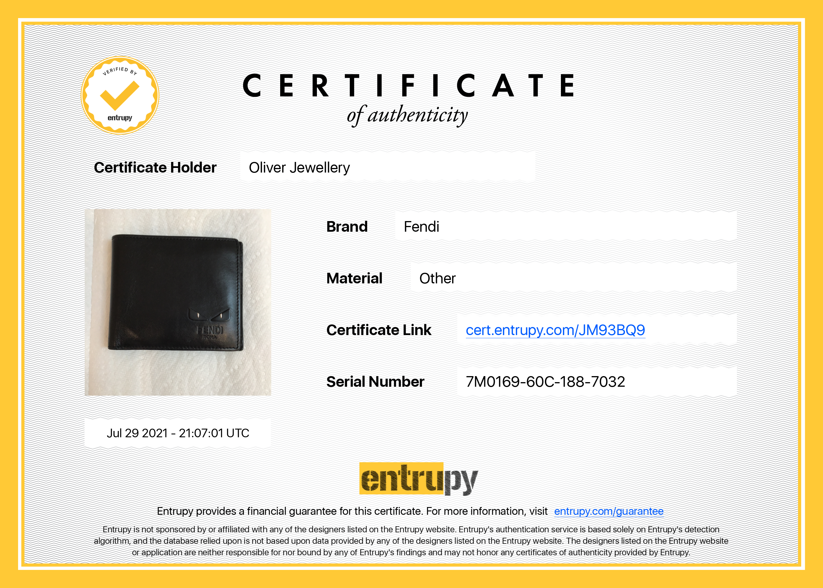 Fendi Black Bag Bugs Bifold Wallet