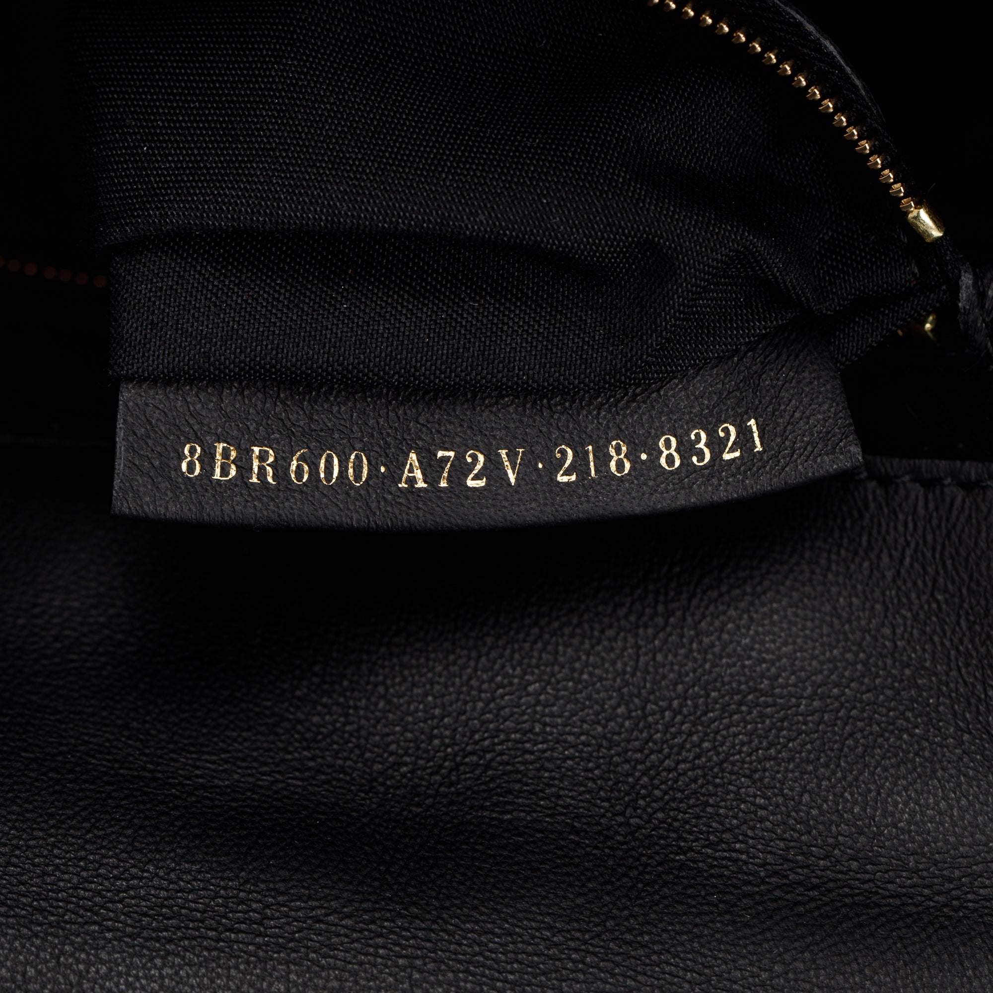 Fendi Black Nappa FF Leather Embossed Baguette NM Shoulder Bag w/ Box