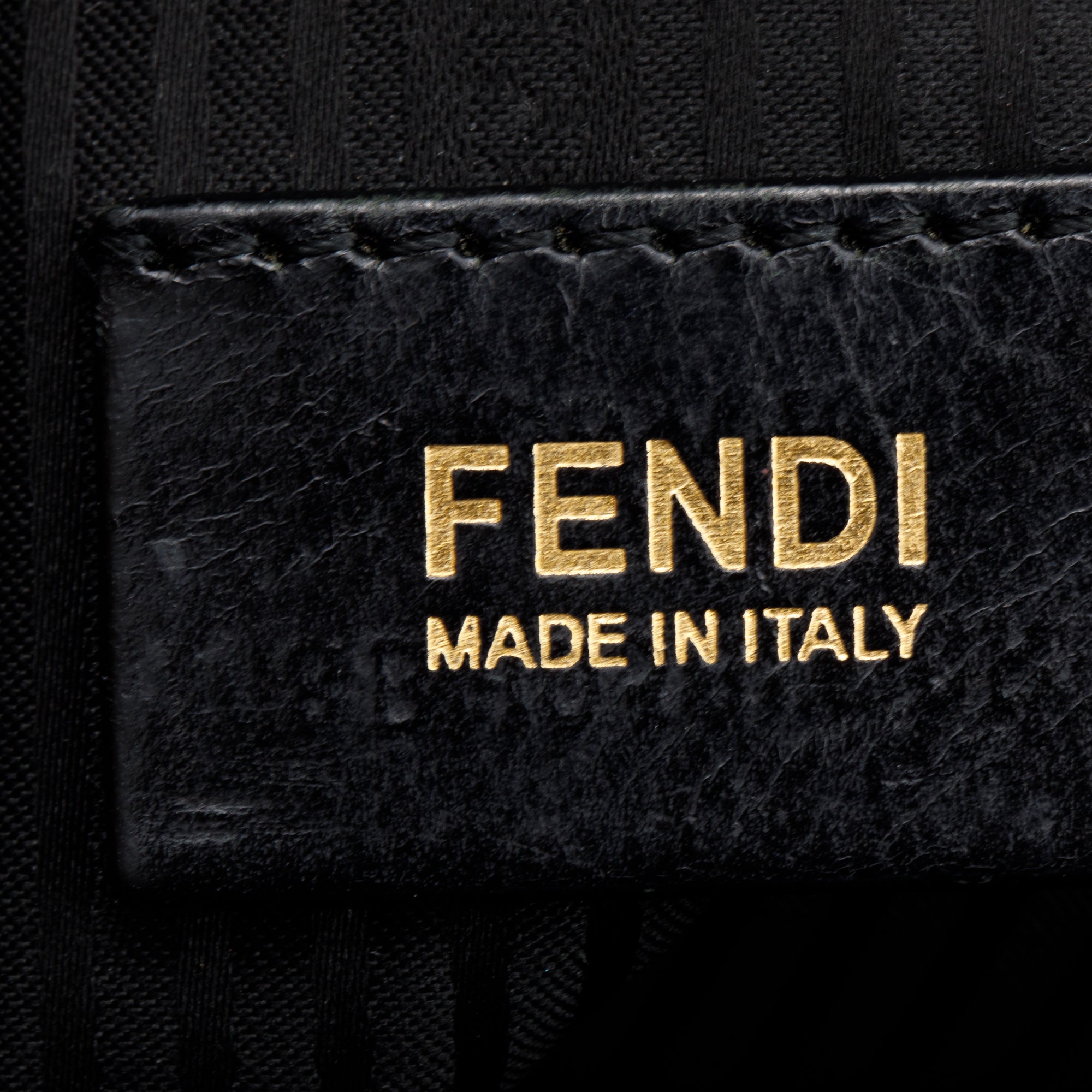 Fendi Black Vitello Elite Leather Medium 2Jours Tote w/ Strap