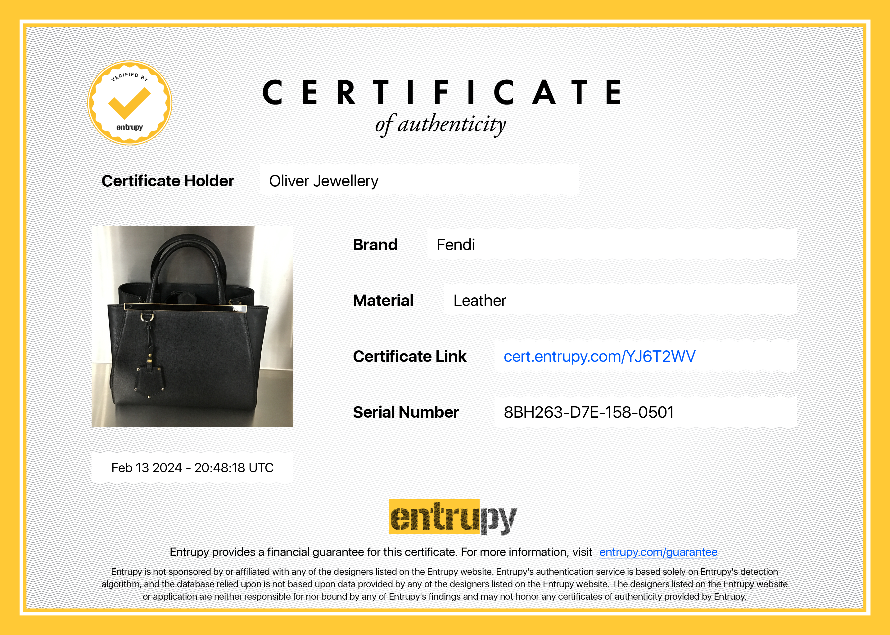 Fendi Black Vitello Elite Leather Petite 2Jours Tote w/ Strap