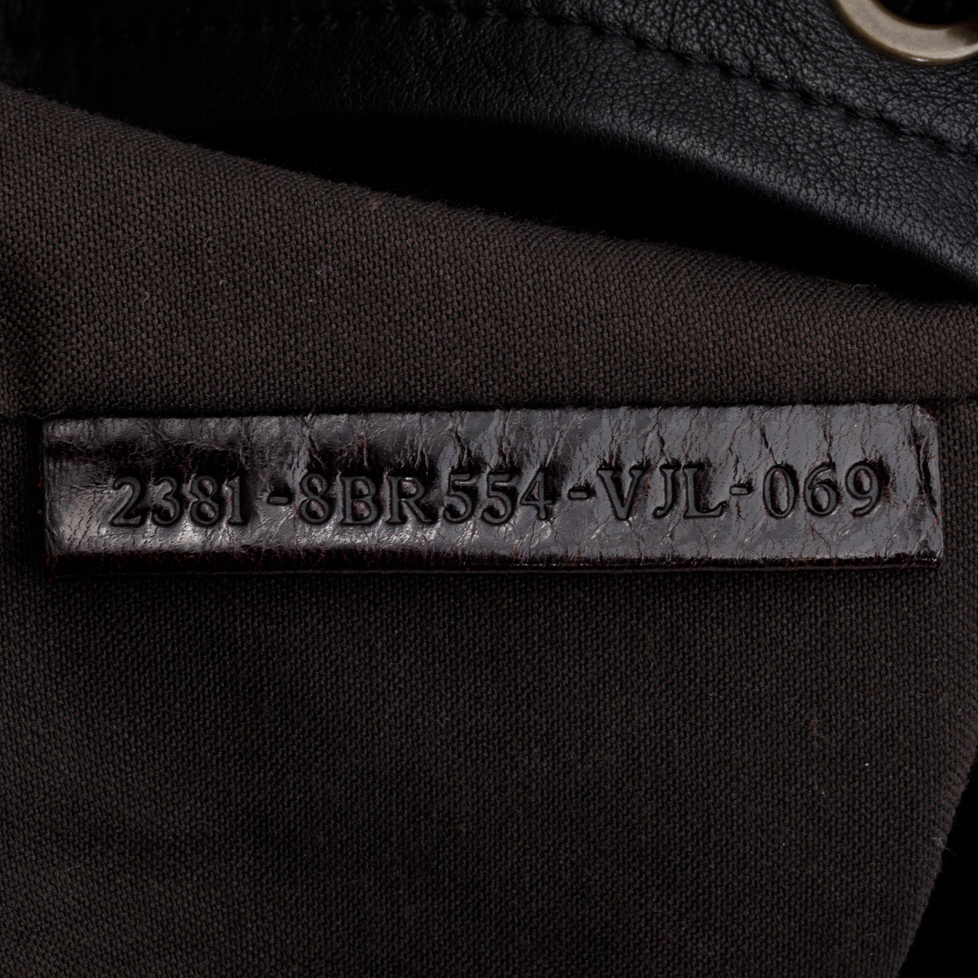 Fendi Black/Brown Calfskin Leather Small Palazzo Drawstring Bucket Bag