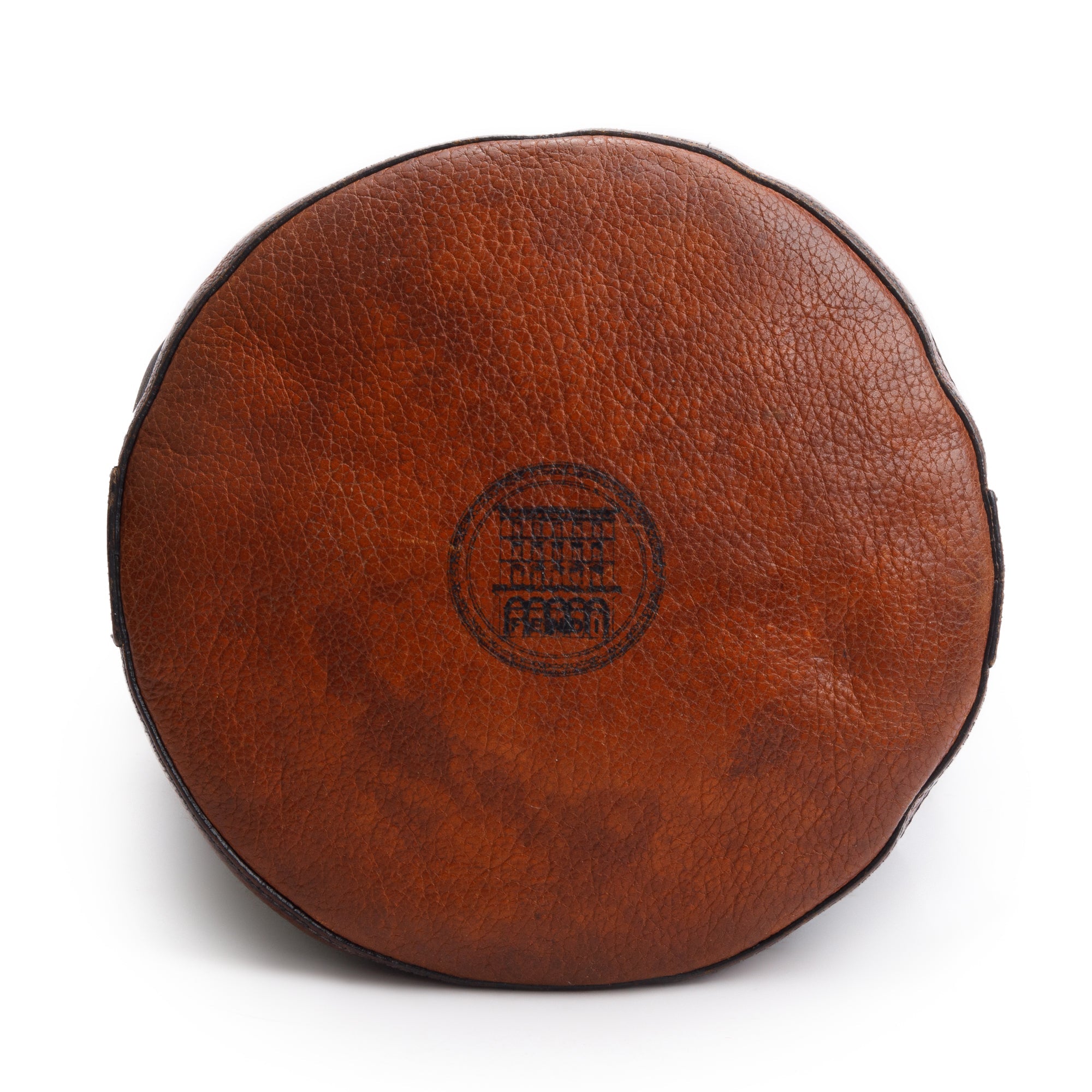 Fendi Brown FF Zucca Canvas Brown Leather Trim Large Palazzo Drawstring Bucket Bag