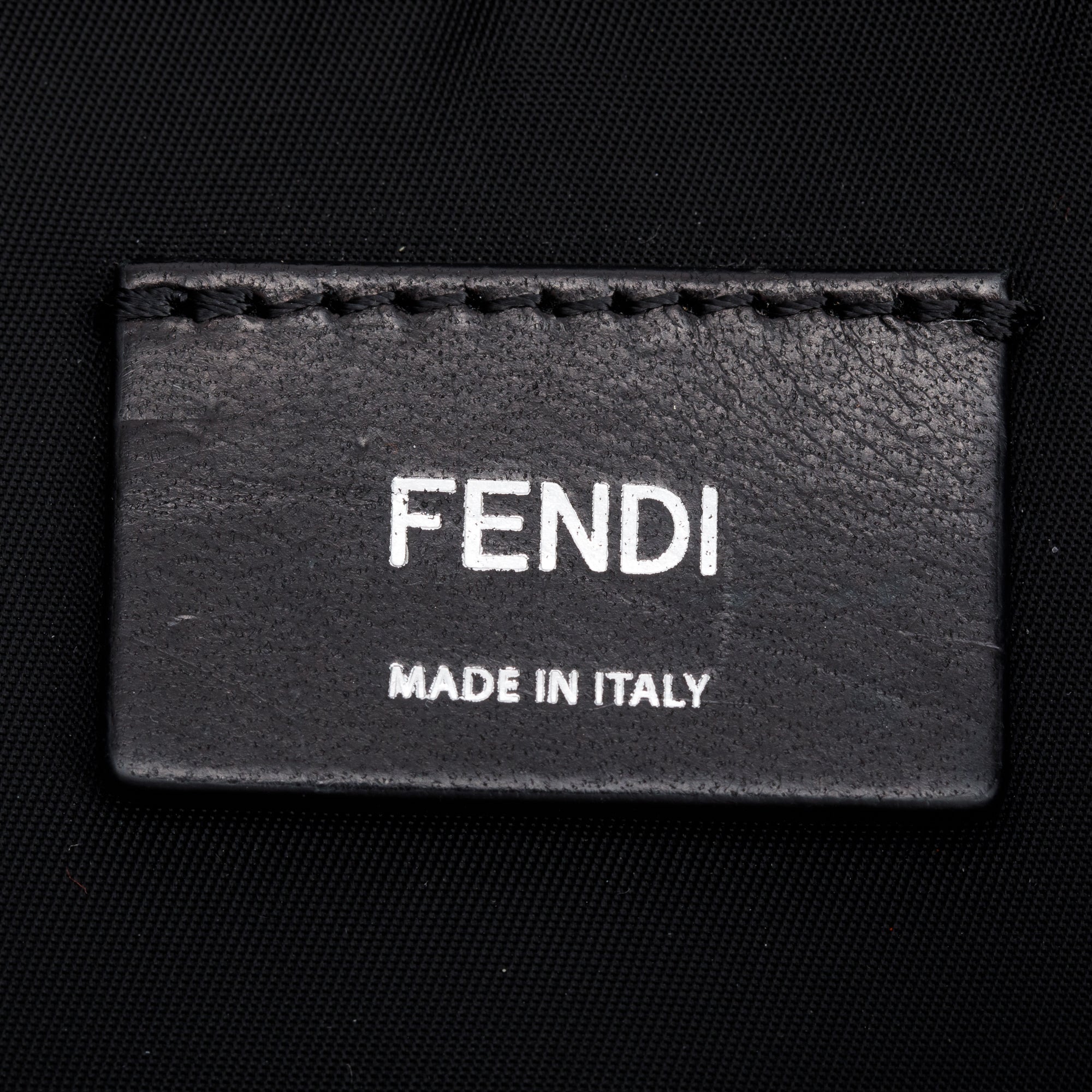 Fendi Brown FF Zucca Embossed Suede Grey Nylon Medium Fendiness Roma Backpack