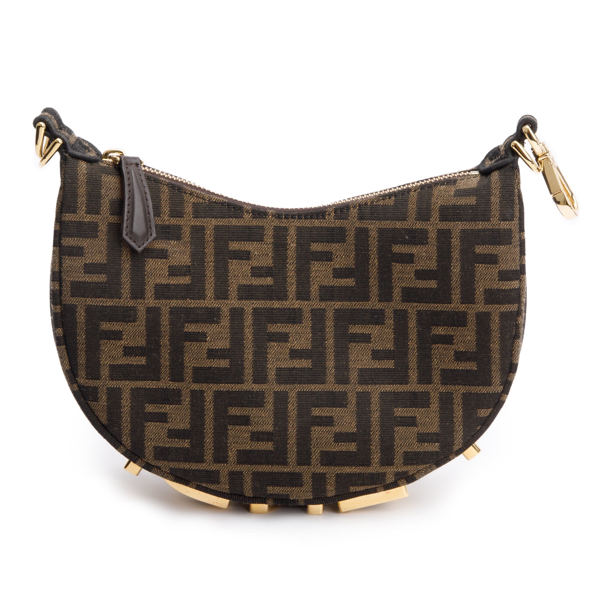 Fendi Brown FF Zucca Jacquard Mini Fendigraphy Bag