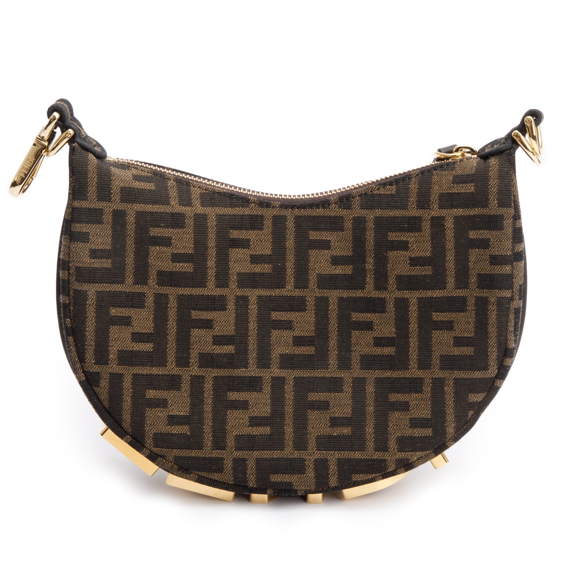 Fendi Brown FF Zucca Jacquard Mini Fendigraphy Bag