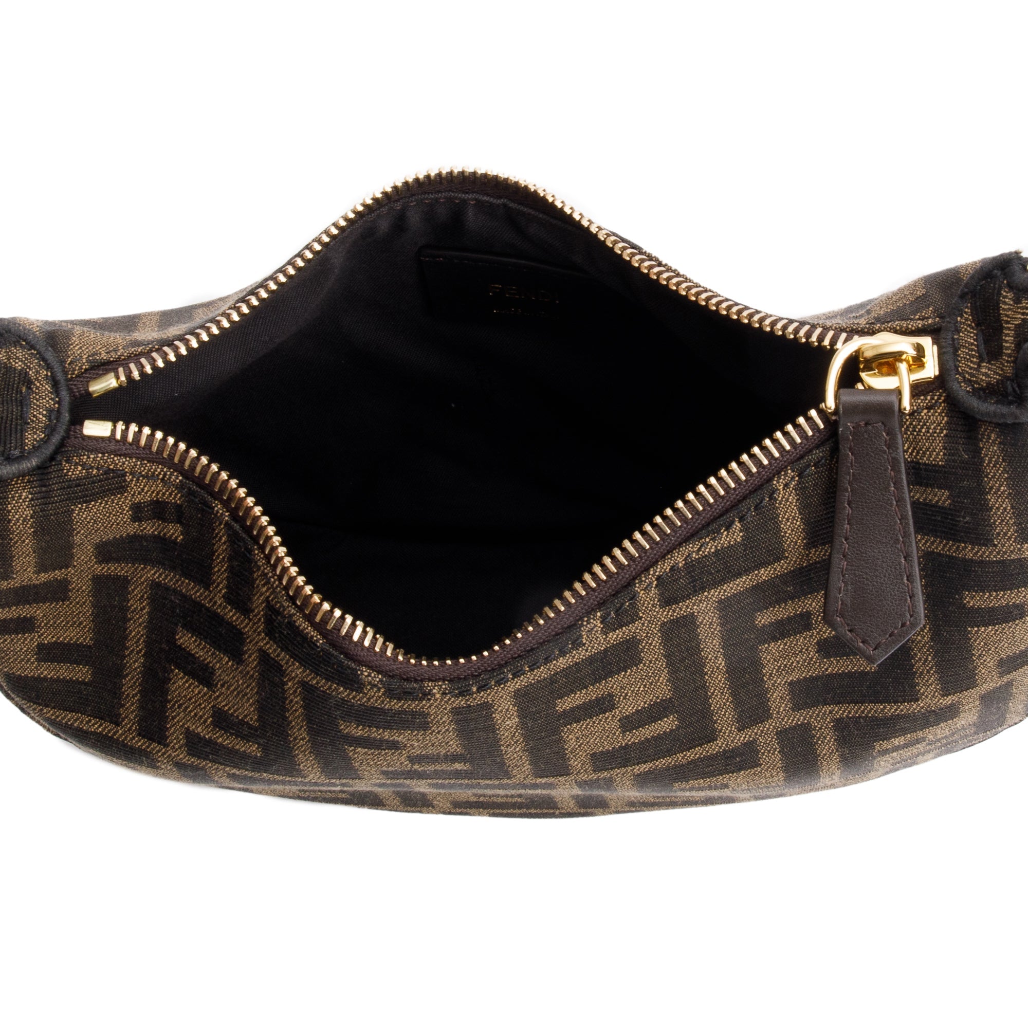 Fendi Brown FF Zucca Jacquard Mini Fendigraphy Bag