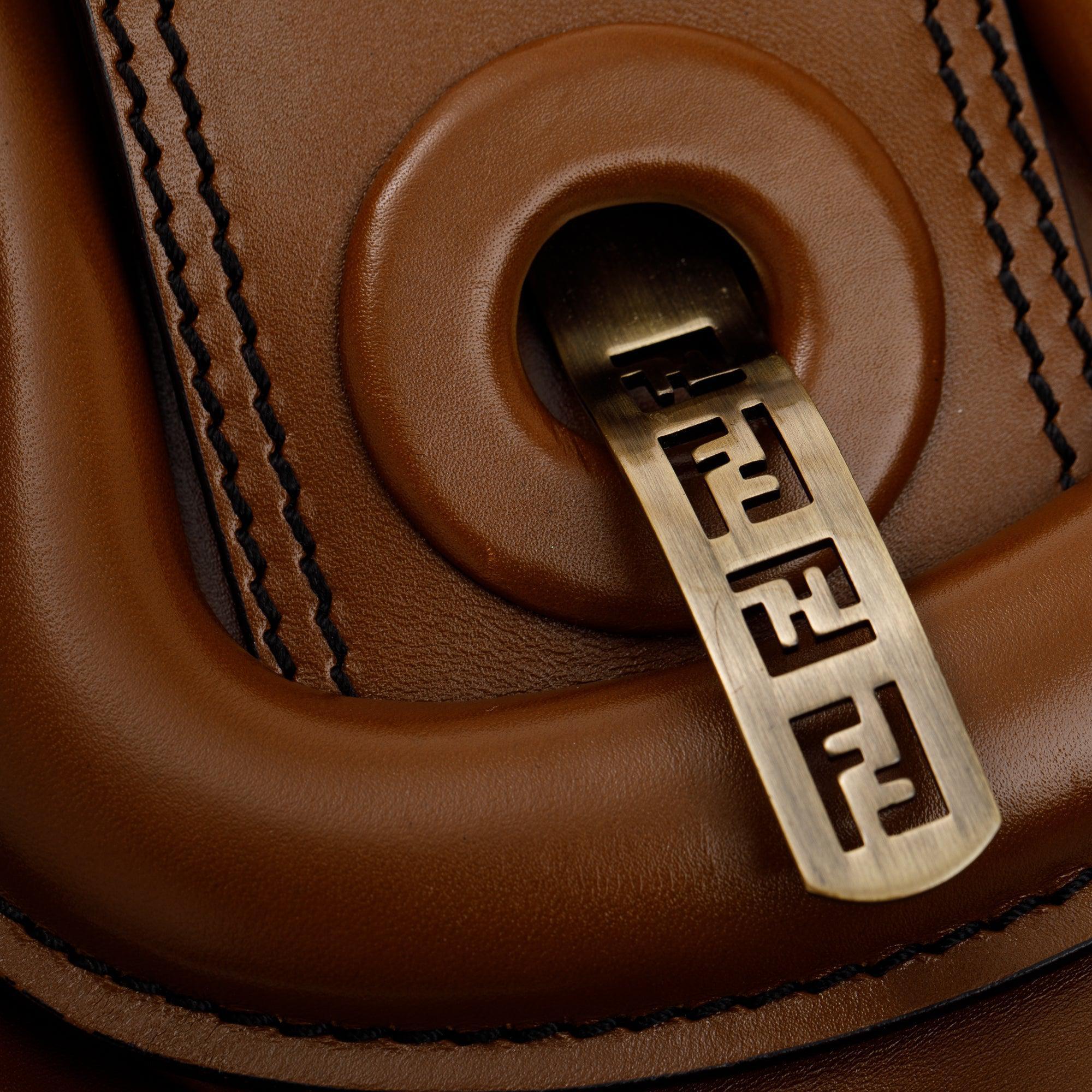 Fendi Brown Leather B Bag