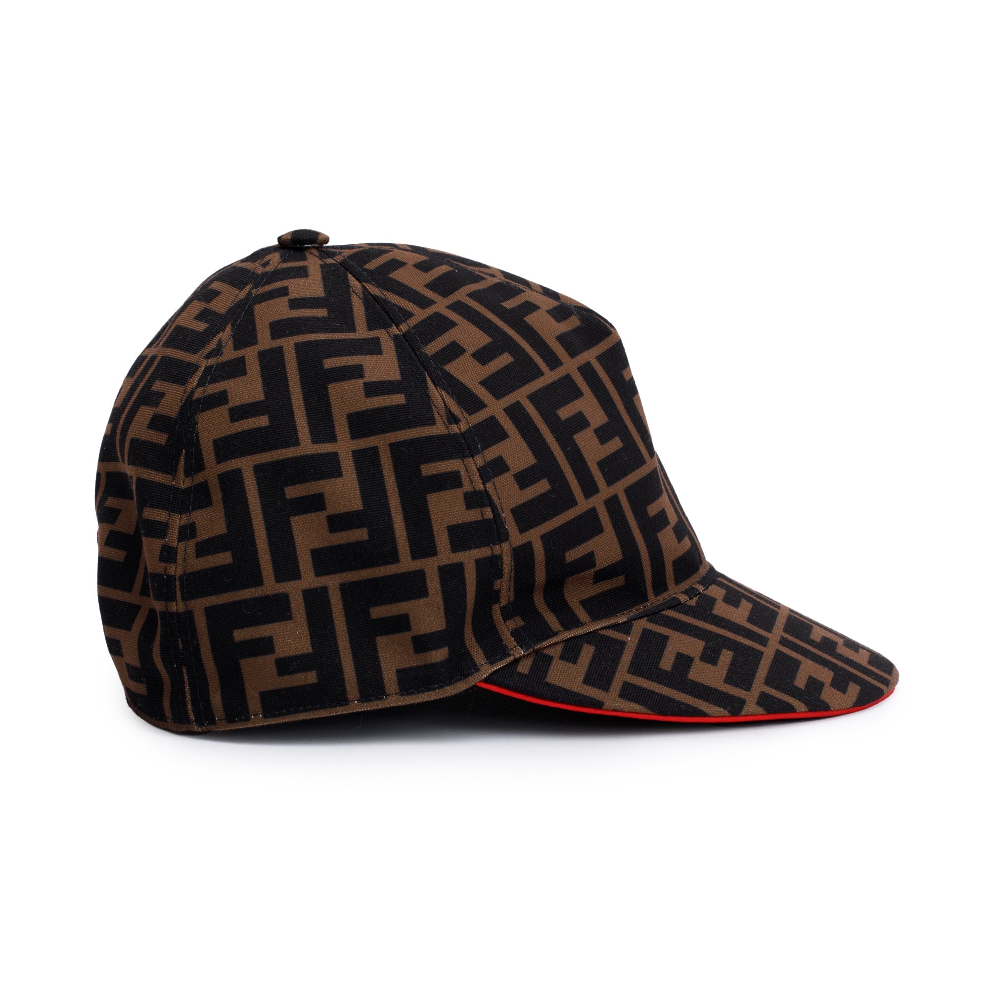 Fendi Brown Zucca FF Baseball Hat, Size M 58
