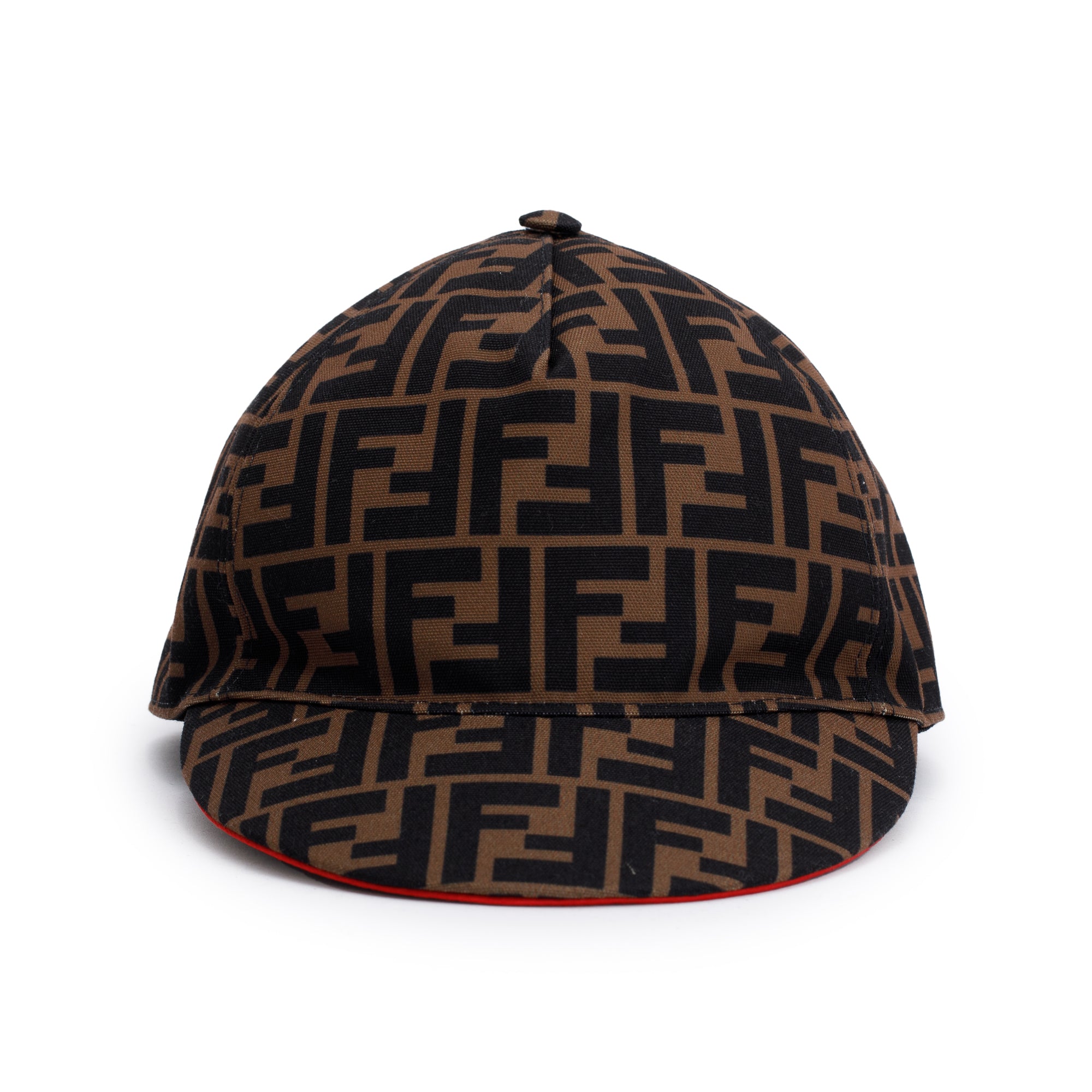 Fendi Brown Zucca FF Baseball Hat, Size M 58