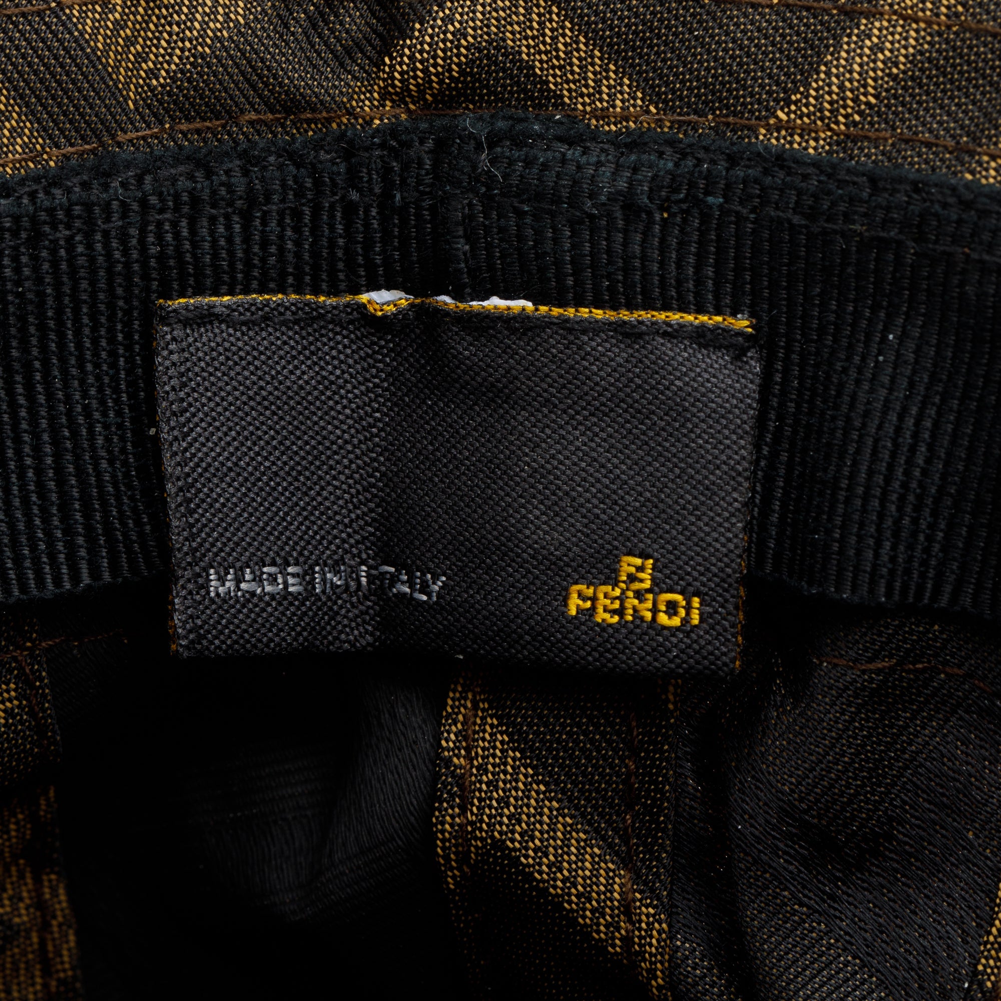 Fendi Brown Zucca FF Canvas Bucket Hat, Size S w/ Pouch