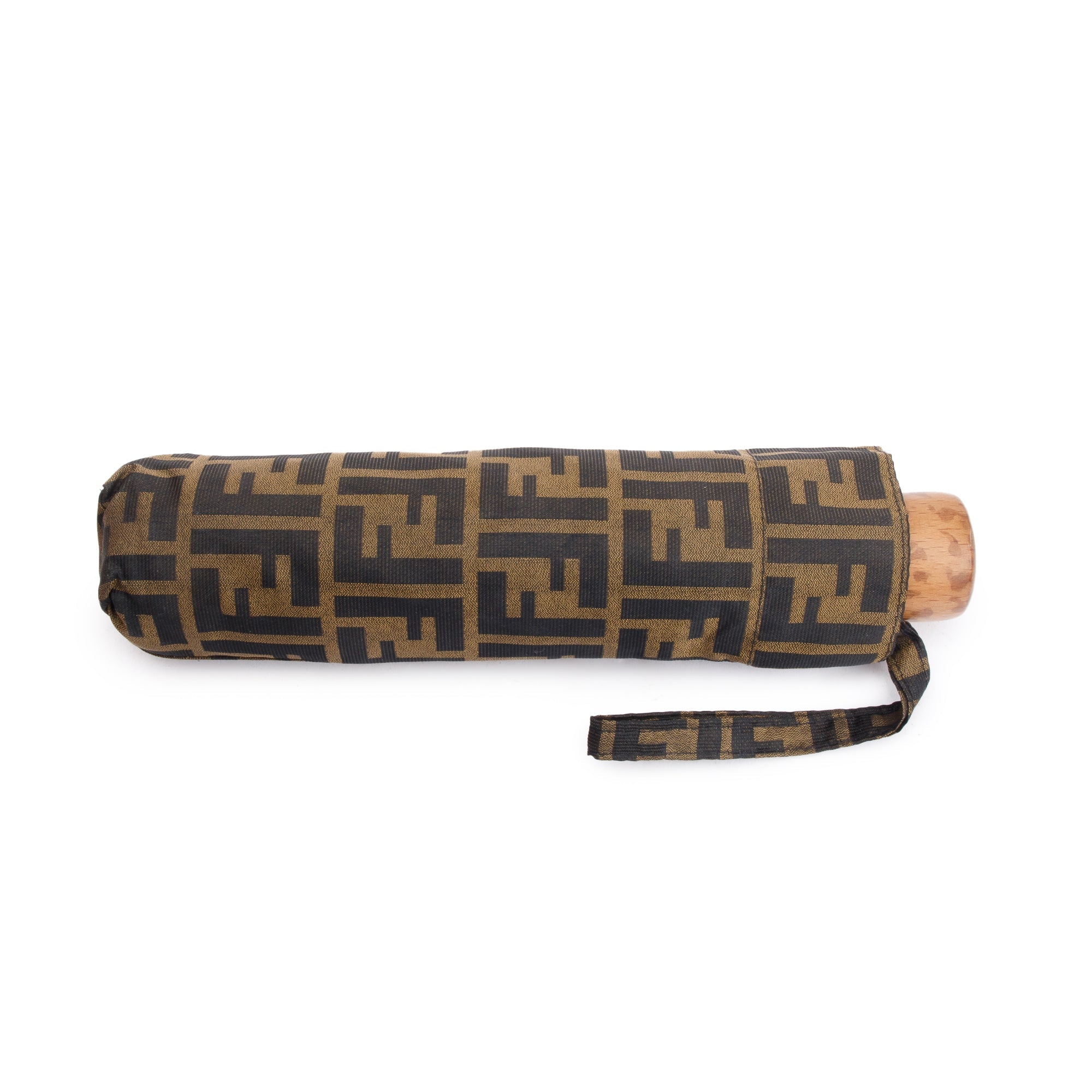 Fendi Brown Zucca FF Nylon Umbrella