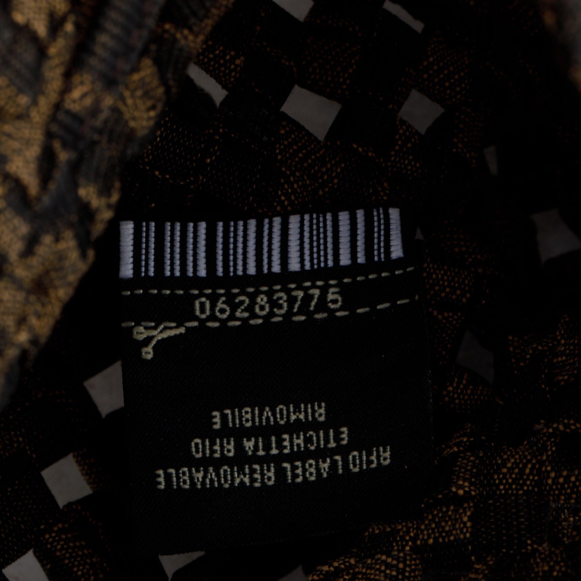 Fendi Brown Zucca Interlace Canvas Mini Mon Tresor Bucket Bag w/ Strap